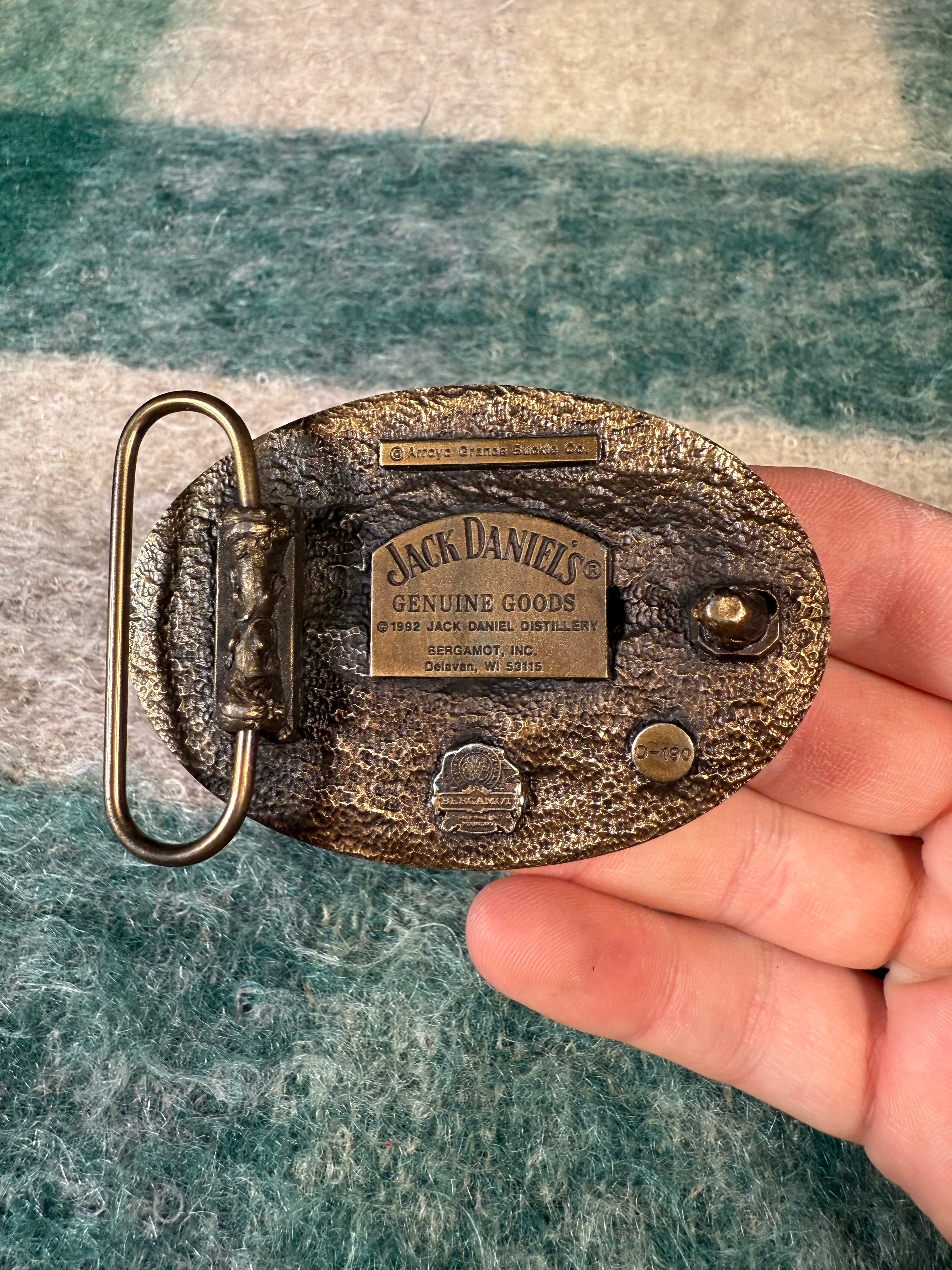 Vintage Jack Daniels Whiskey Eagle Belt Buckle