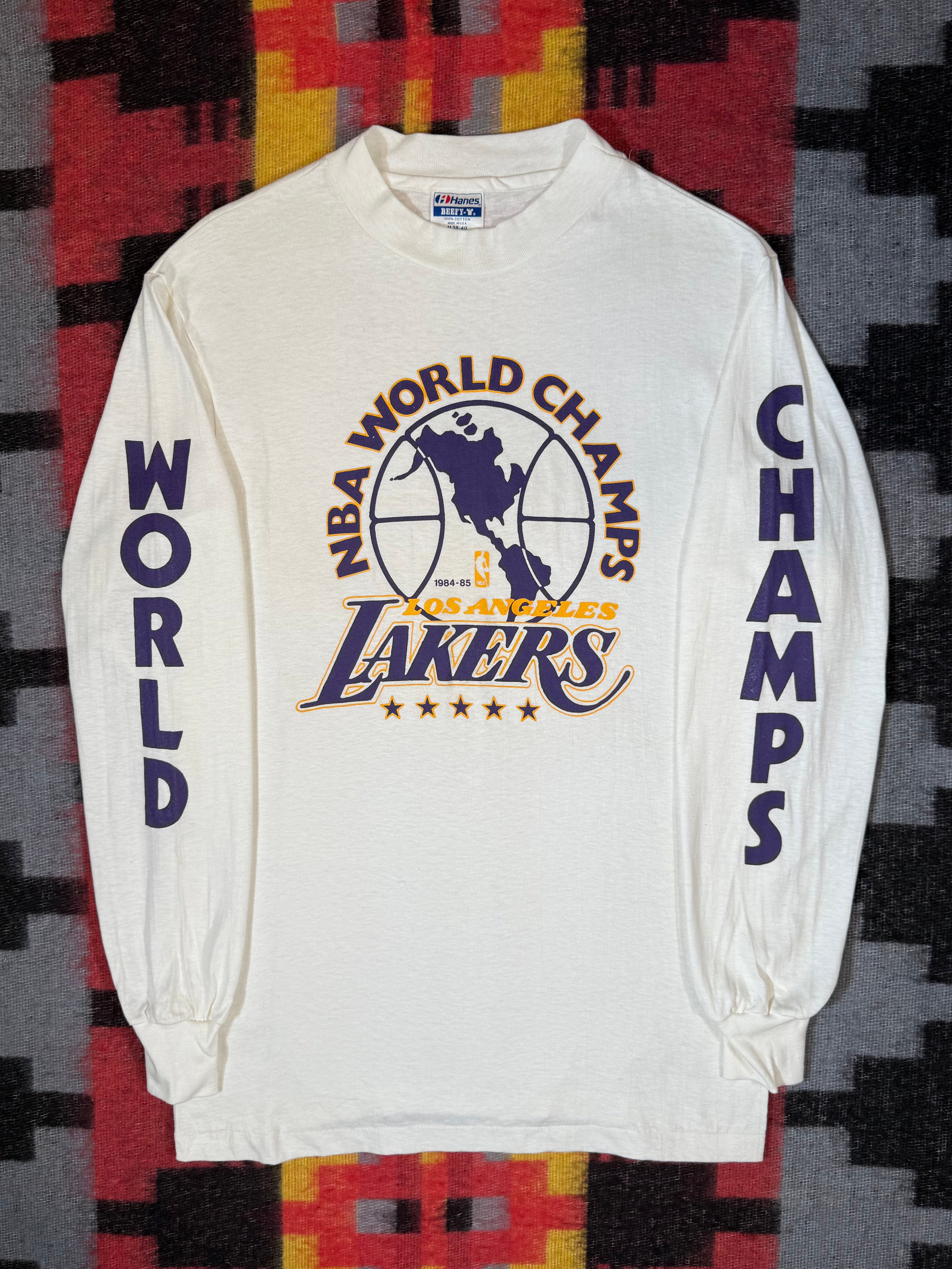 Vintage 1985 Los Angeles Lakers World Champs Longsleeve (S)