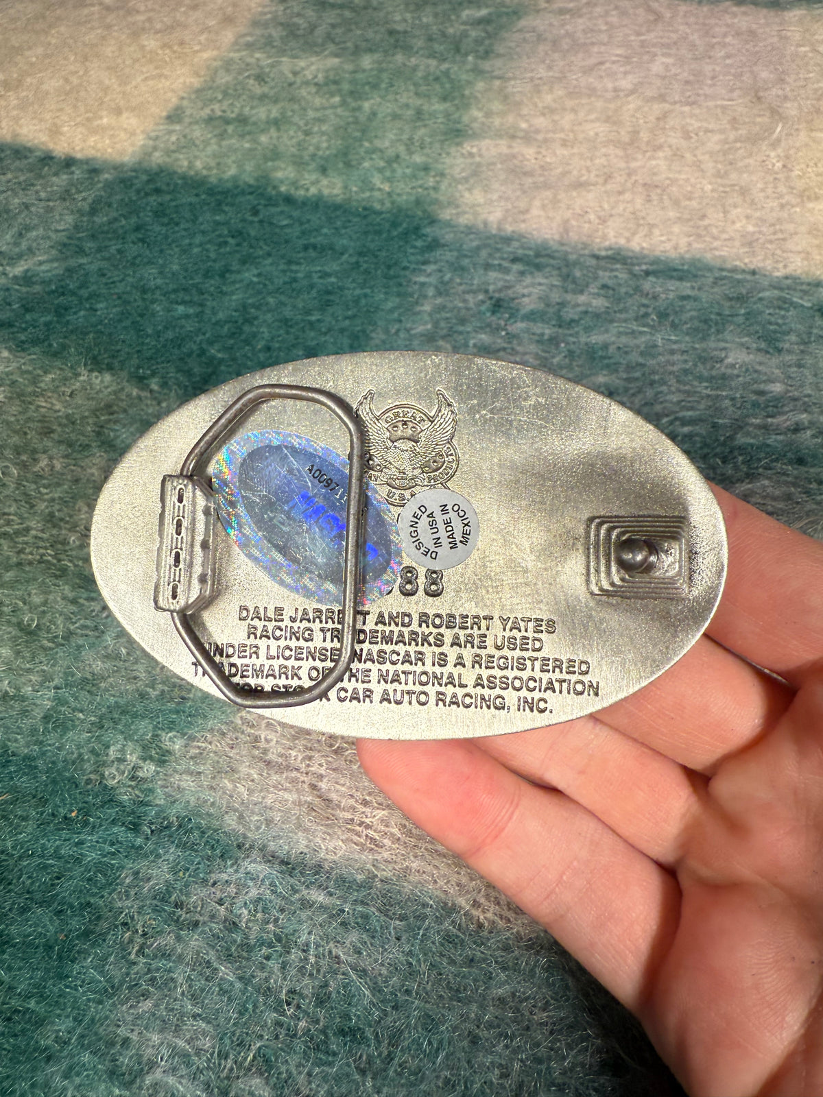 2000s Nascar Dale Jarrett Belt Buckle