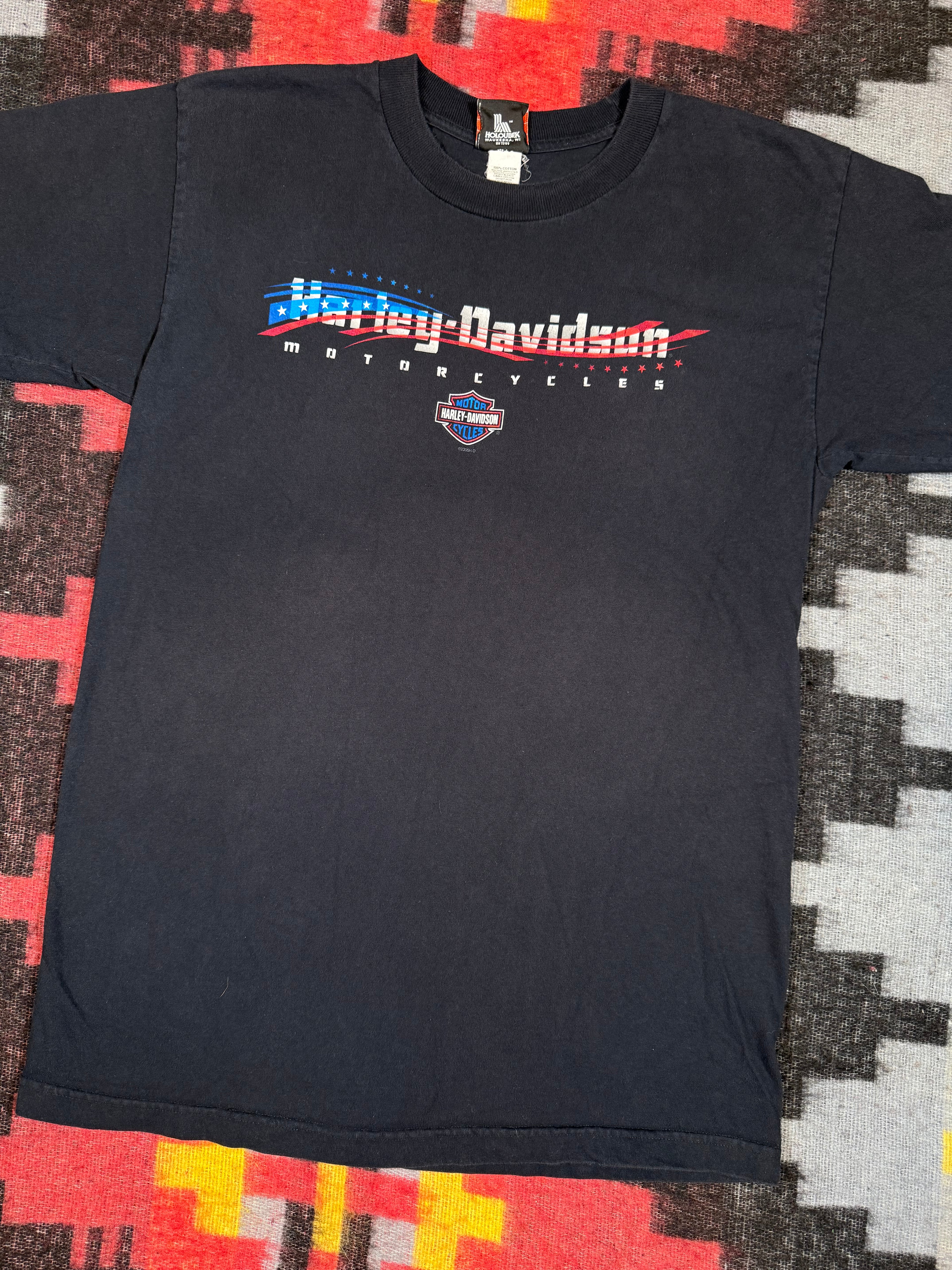 Harley Davidson American Flag Pennsylvania T-Shirt (L)