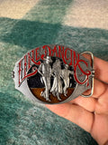 Vintage Line Dancing Belt Buckle