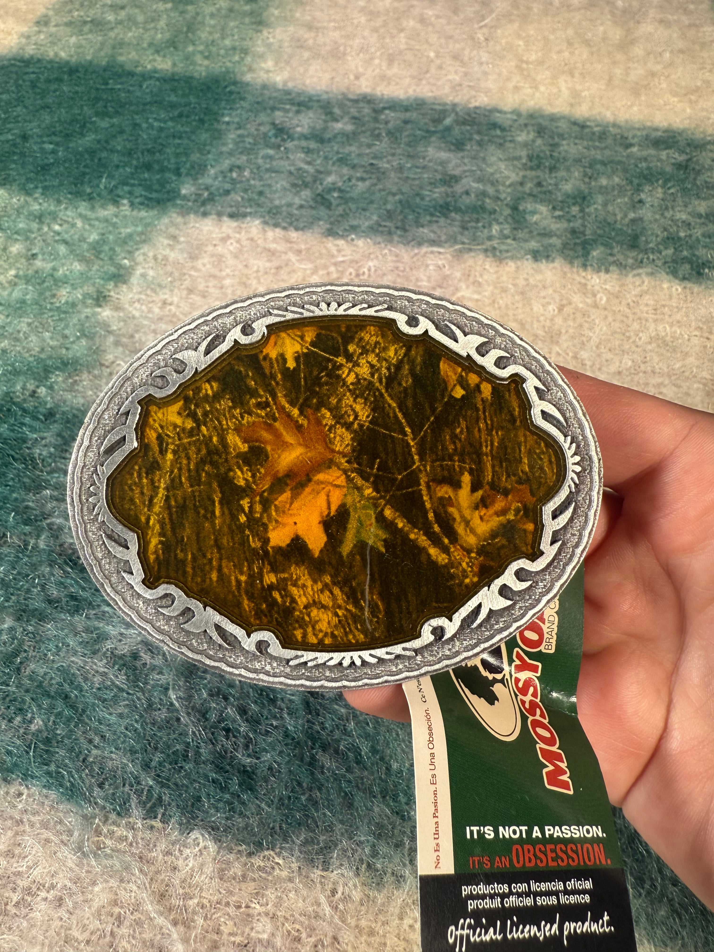 2006 Mossy Oak Camo Belt Buckle