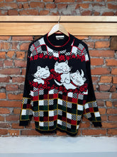 Load image into Gallery viewer, Vintage 80s Cat Sweater (WM)
