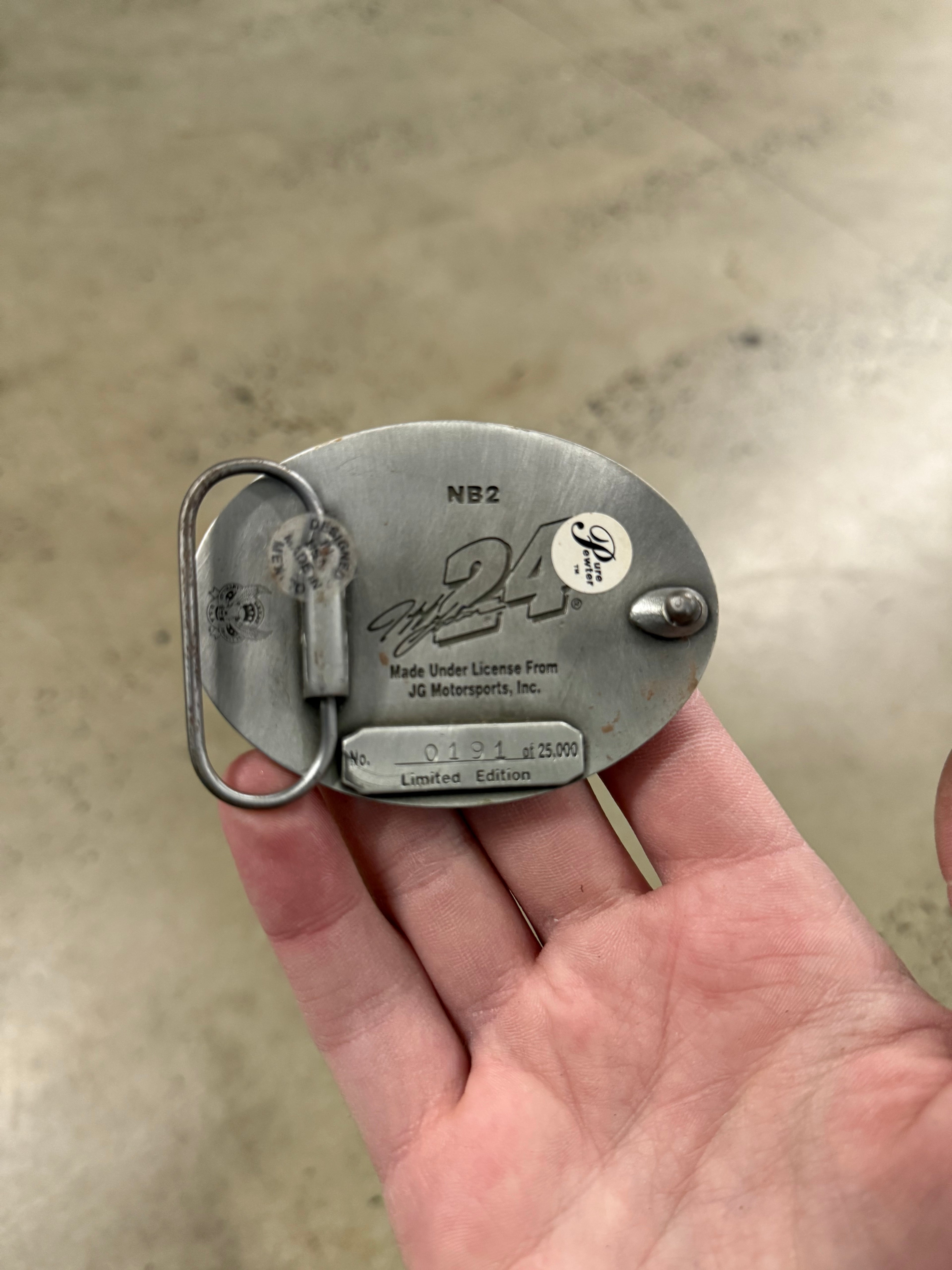 Vintage Jeff Gordon Limited Edition Belt Buckle