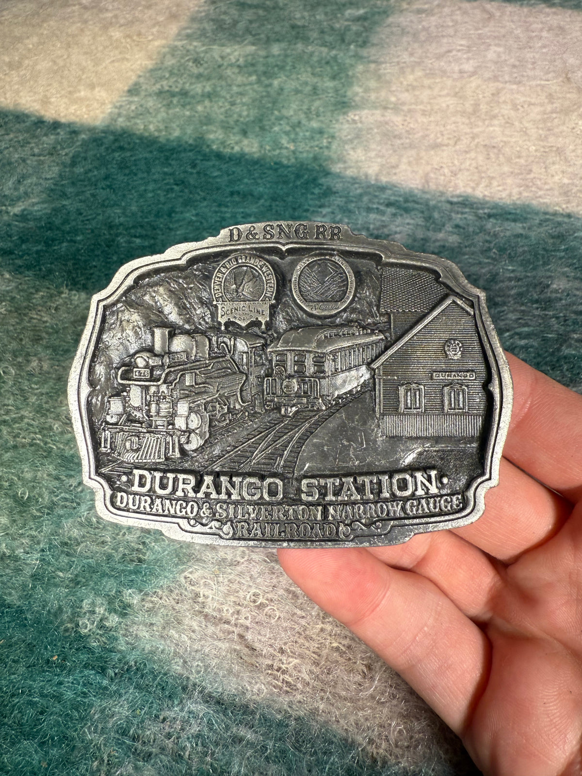 Vintage Durango Station Belt Buckle