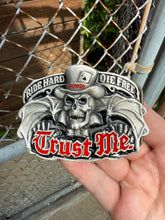 Load image into Gallery viewer, Vintage Trust Me Skull Belt Buckle
