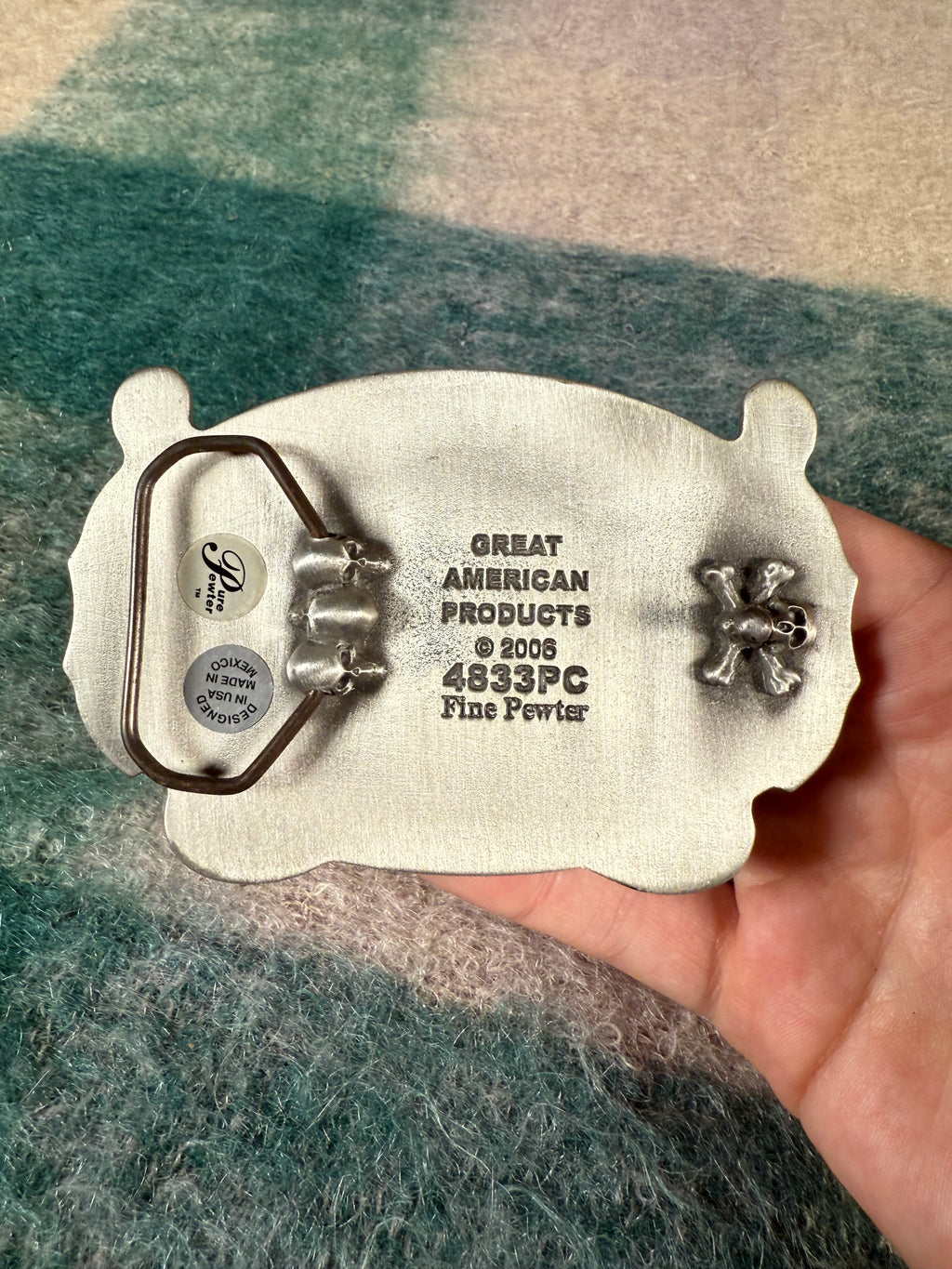 2006 Skull Butterfly Belt Buckle