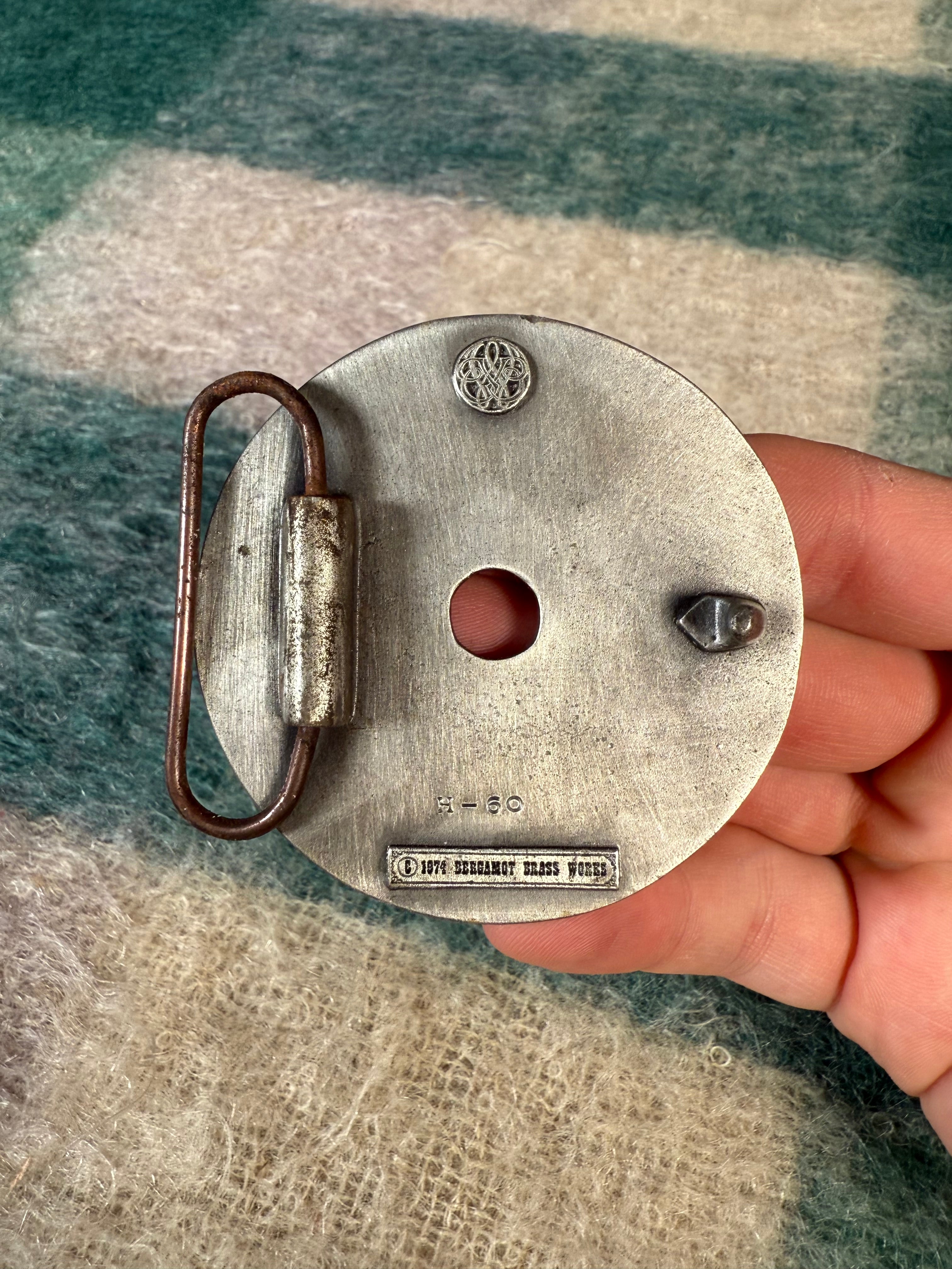 Vintage Celtic Wheel Belt Buckle