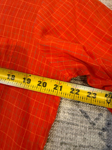 True Vintage Red Striped Loop Collar Button Up Shirt (M)