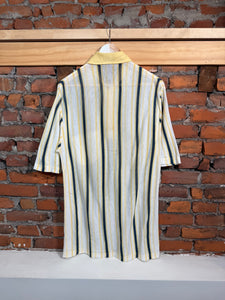 Vintage 80s Super Thin Striped Polo (XL)