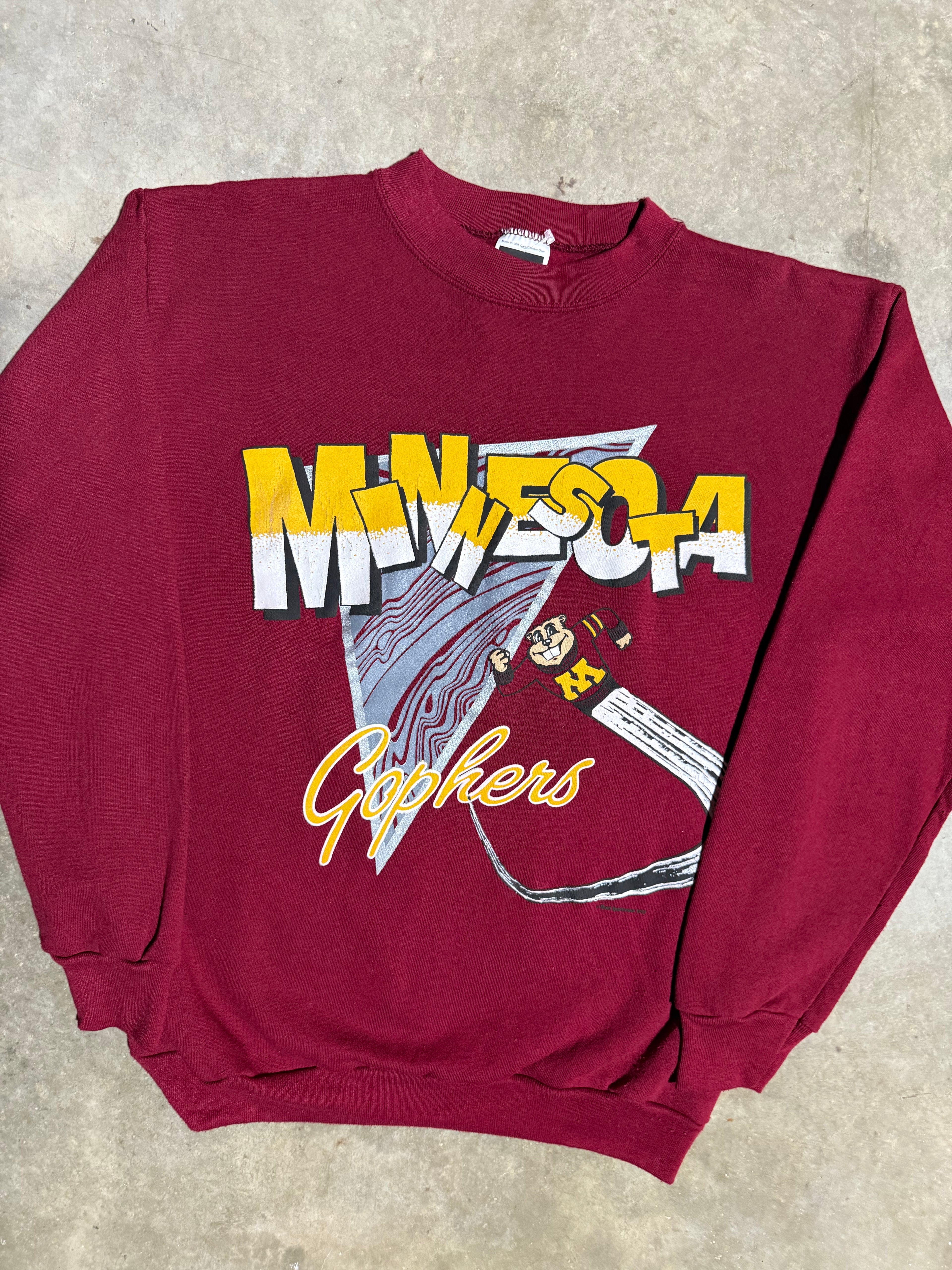 Vintage 90s Minnesota Gophers Crewneck (M)