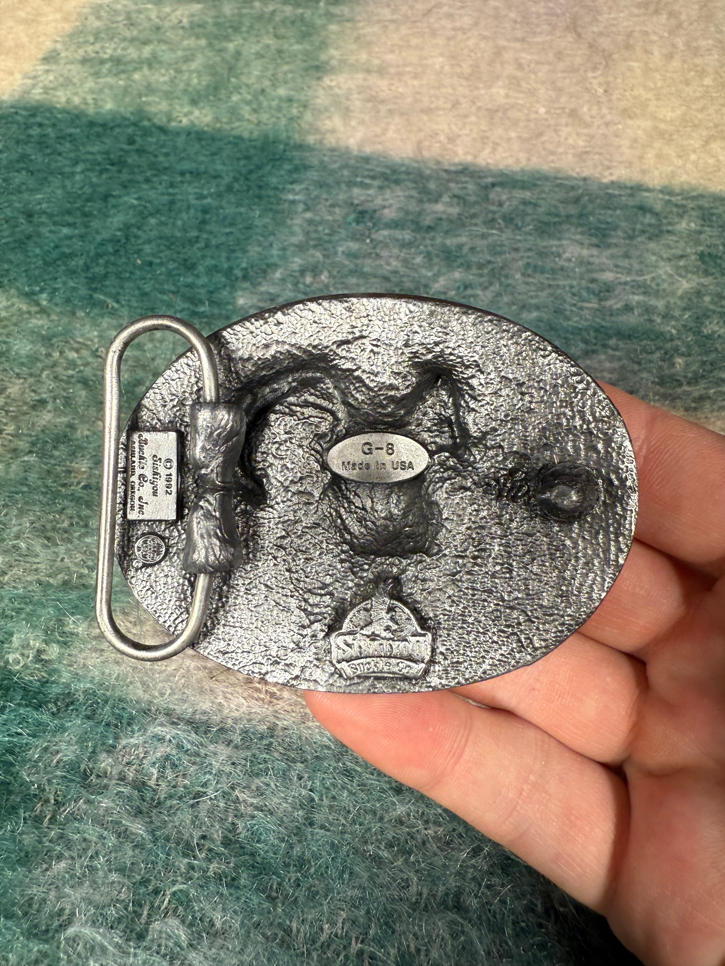 Vintage Rams Head Belt Buckle