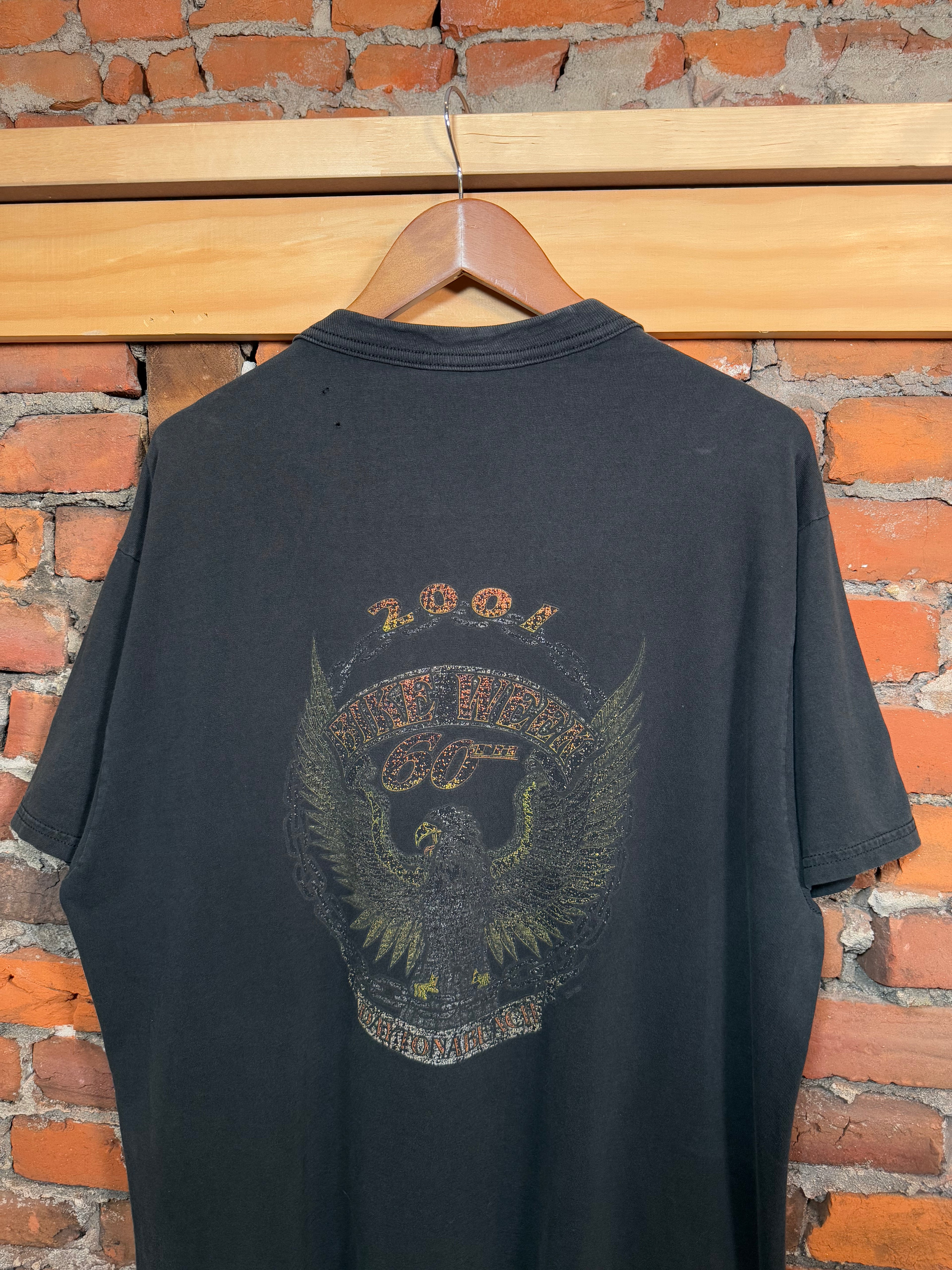 Vintage 2001 Sink Your Claws Into Something Good Bike Week Shirt (XL)