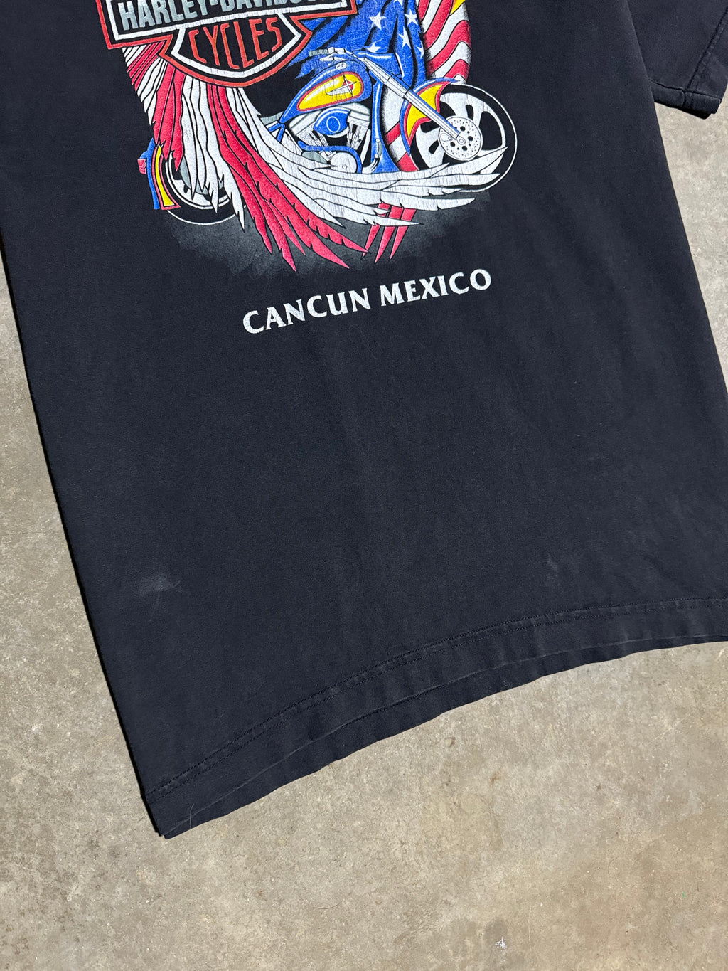Vintage Harley Davidson Cancun Double Sided Shirt (L)