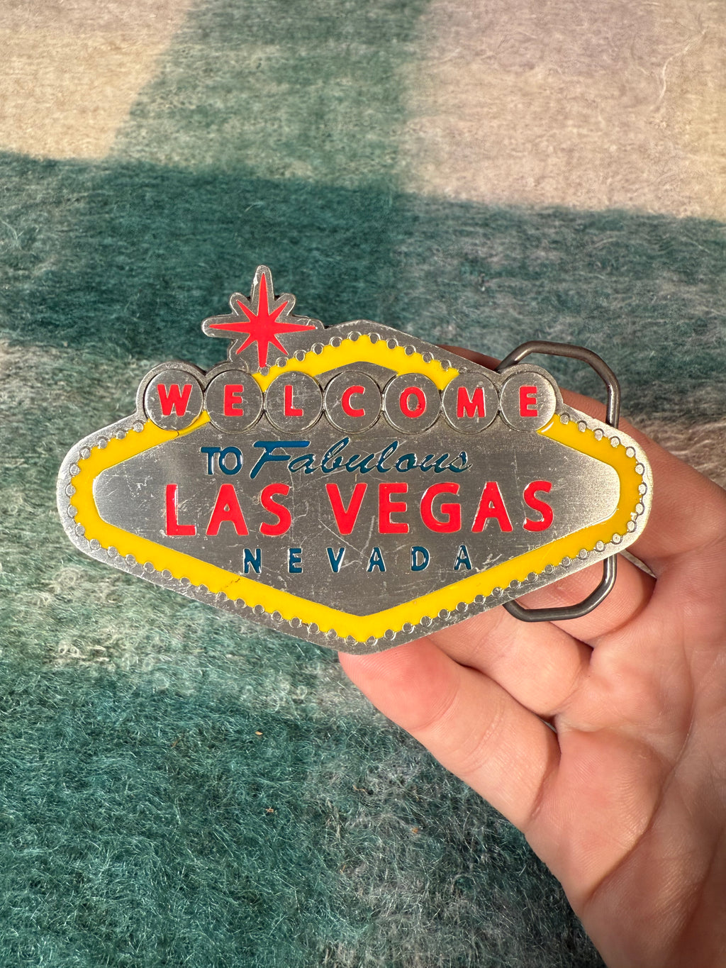 Vintage 2003 Las Vegas Belt Buckle