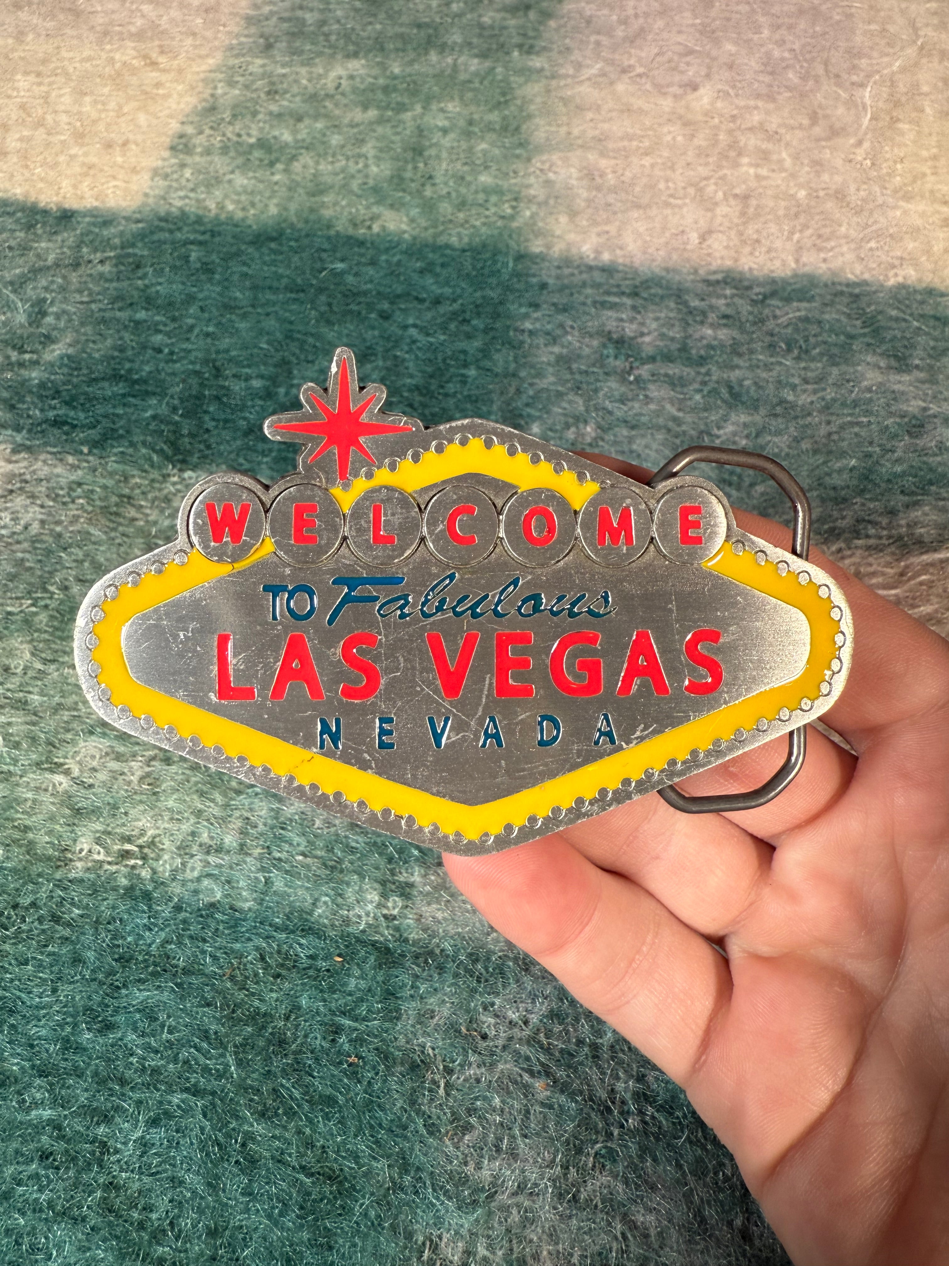 Vintage 2003 Las Vegas Belt Buckle