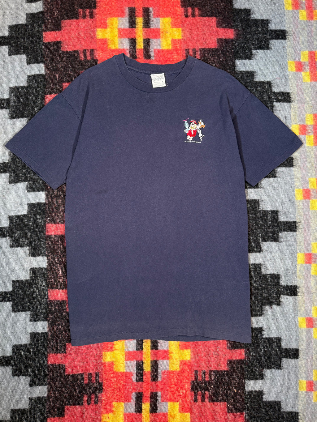 Vintage Flintstones Wacky Racing Embroidered T-Shirt (L)