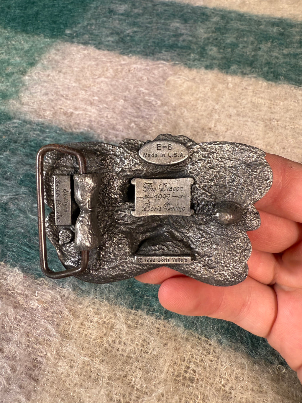 Vintage Dark Fantasy Dragon Belt Buckle