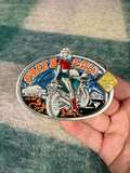 Vintage Free & Easy Motorcycle Girl Belt Buckle