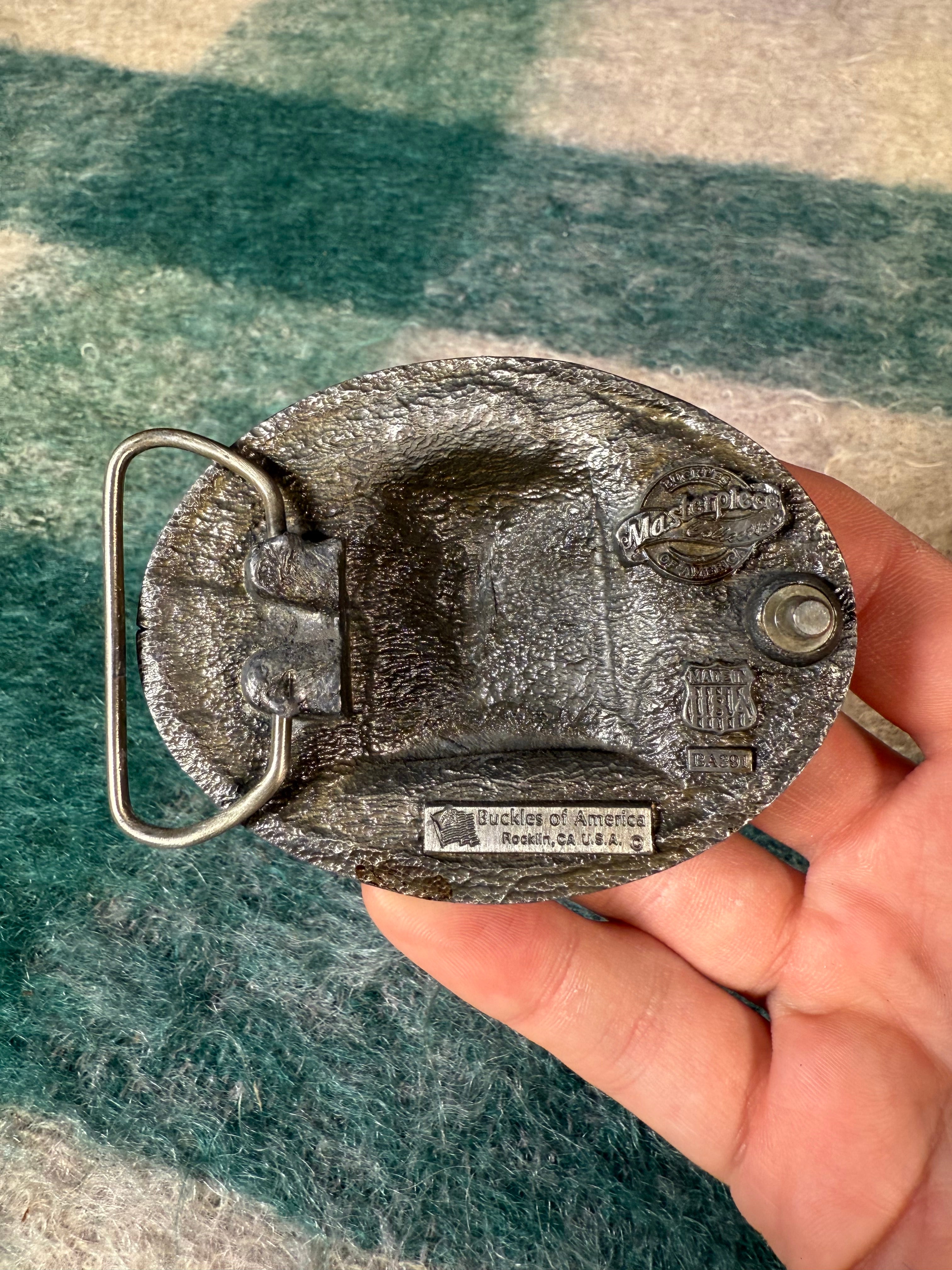 Vintage 3D Eagle Head Belt Buckle
