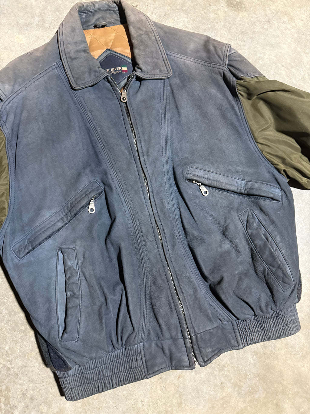 Vintage New River Flannel Back Jacket (M)
