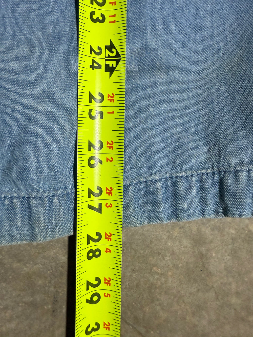 Vintage Hot Air Balloon Embroidered Denim Shirt (WS)