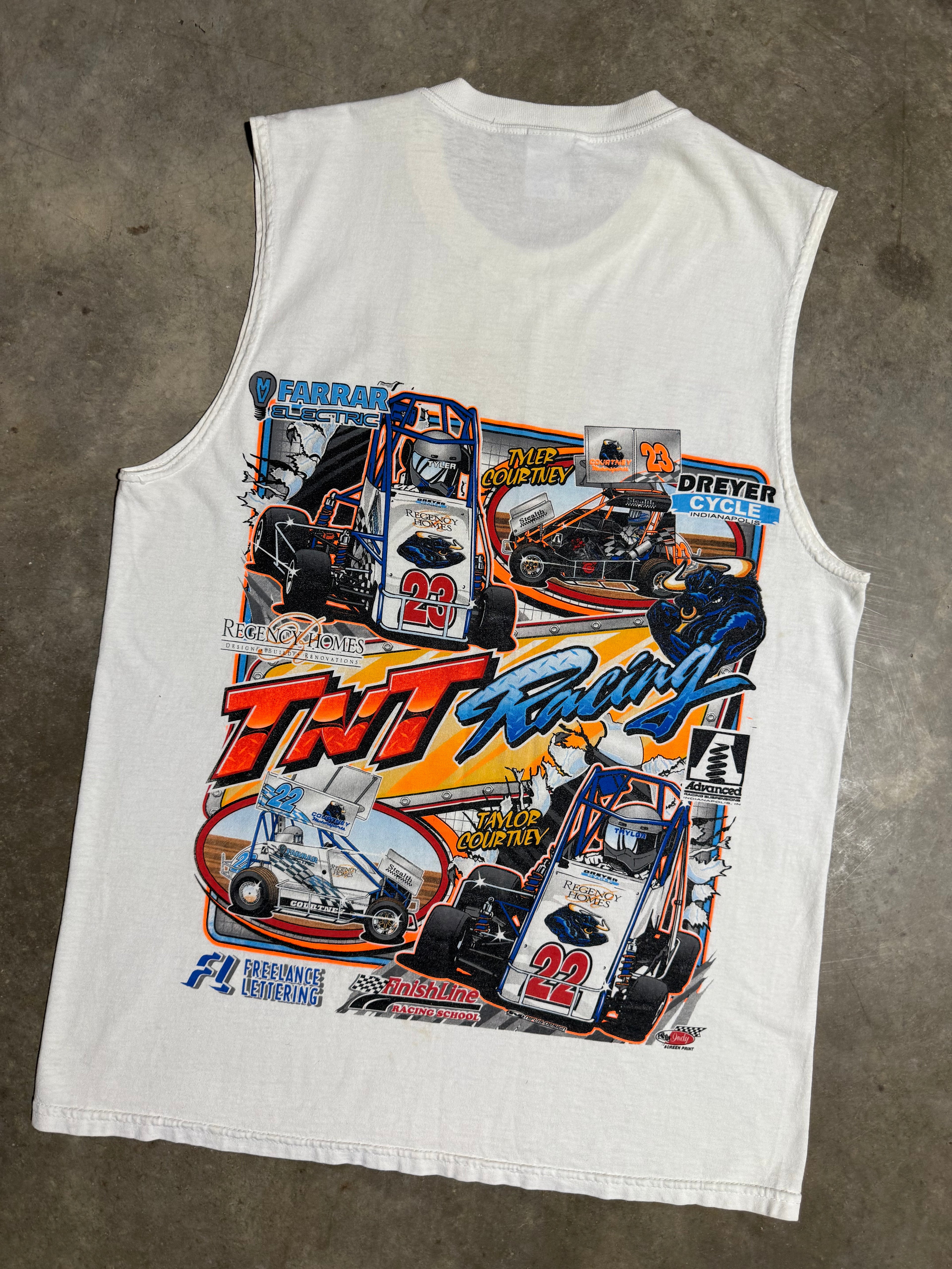 2000s TNT Sprint Car Racing Cutoff Shirt (L)