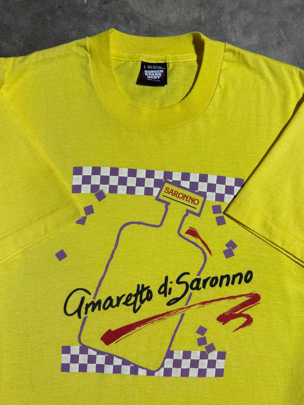 Vintage Early 90s Saronno Alcohol T-Shirt (M/L)