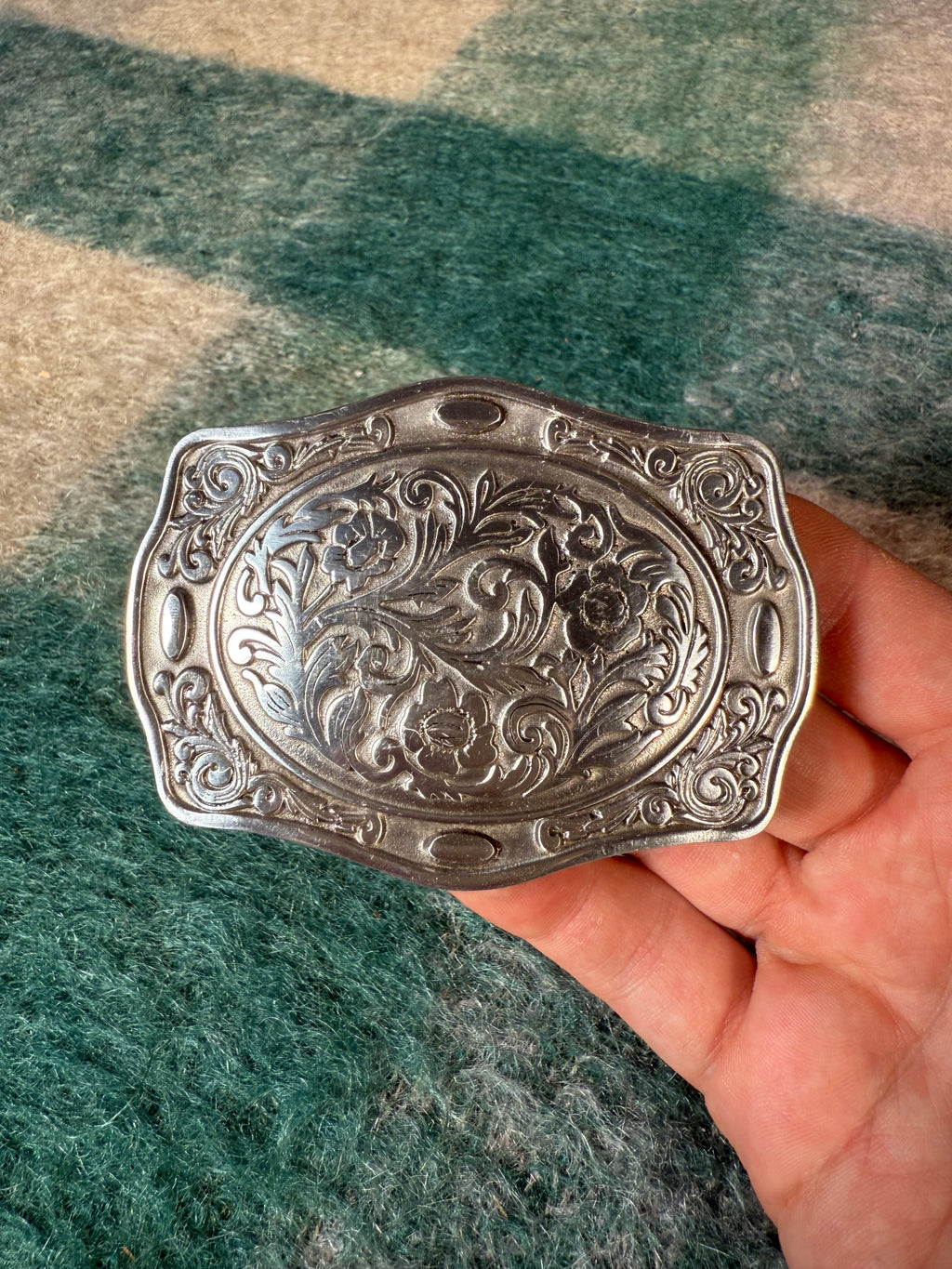 Vintage 2003 Western Pattern Belt Buckle