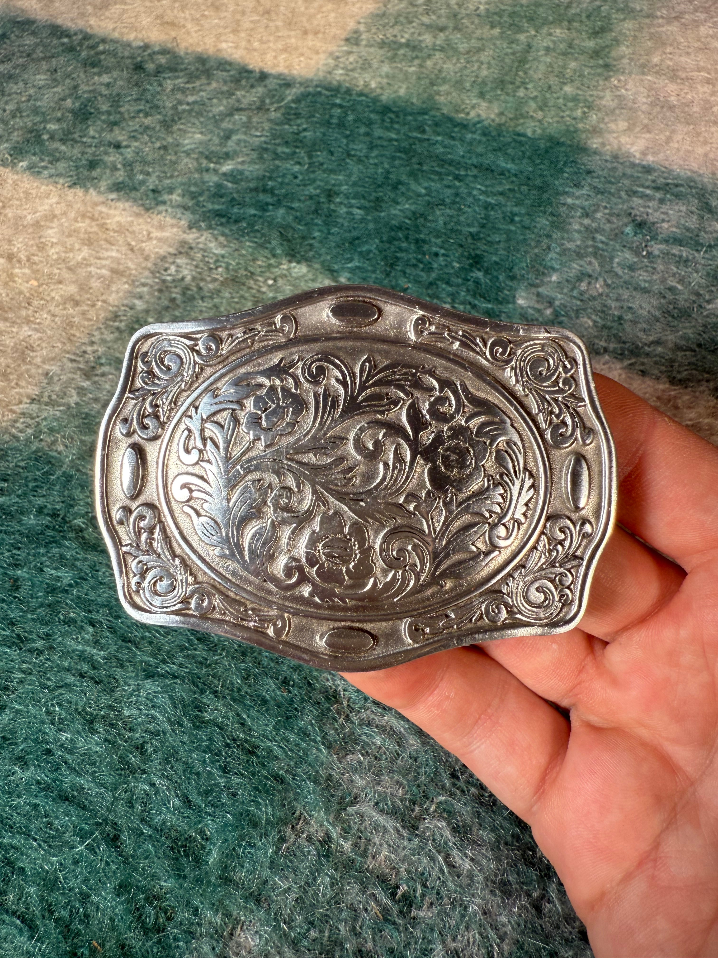 Vintage 2003 Western Pattern Belt Buckle