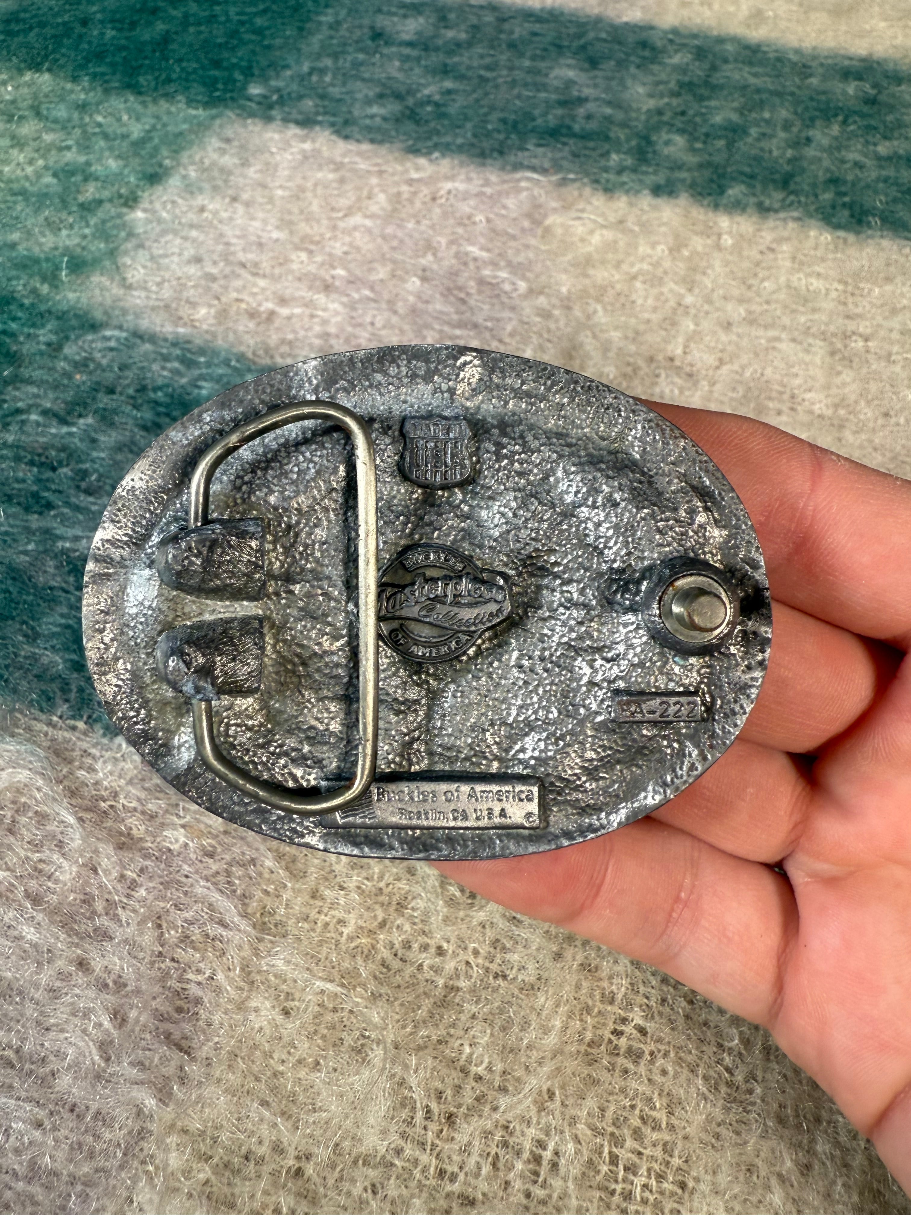 Vintage Snake Attack Belt Buckle