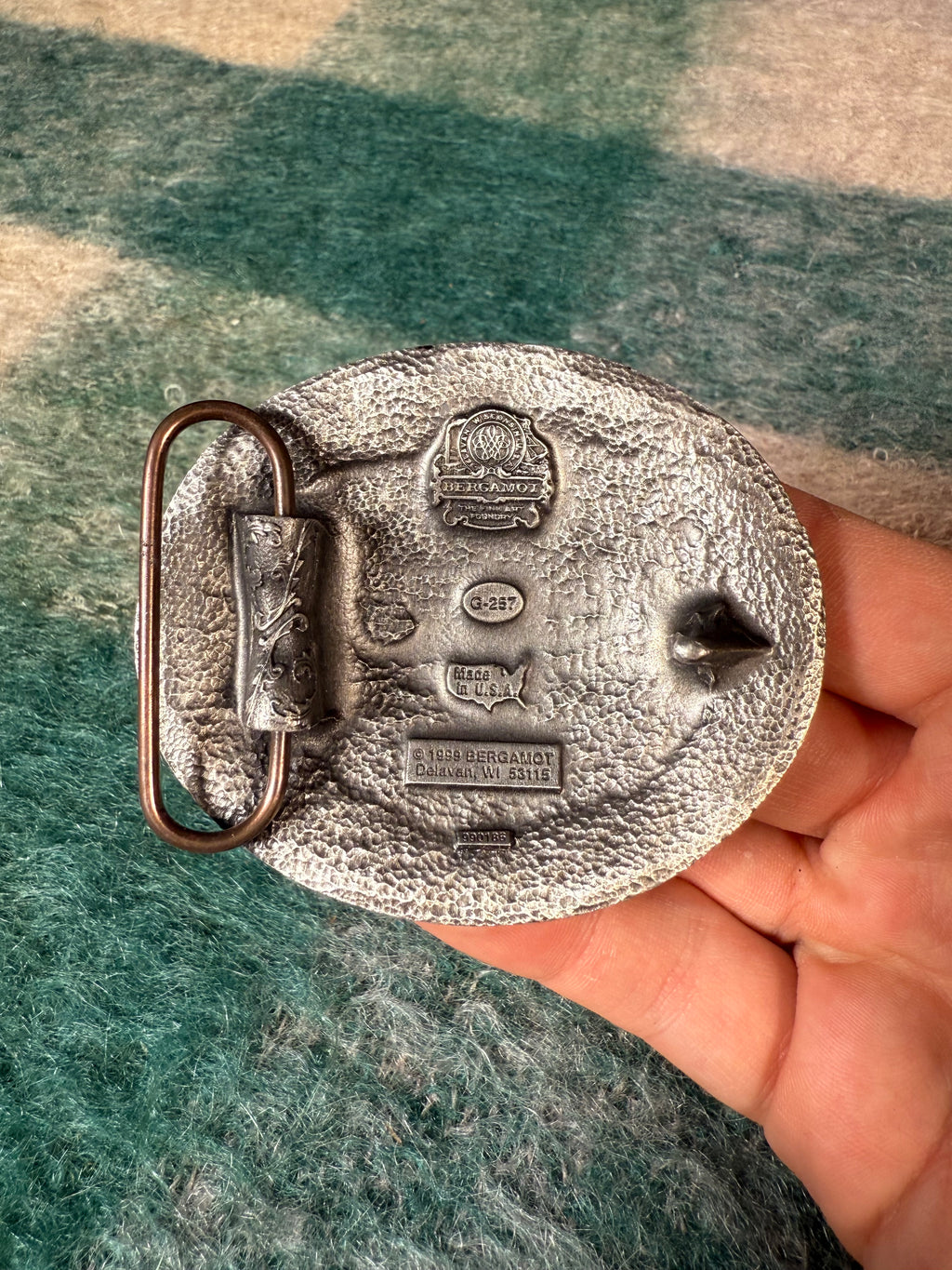 Vintage Western Pattern Belt Buckle