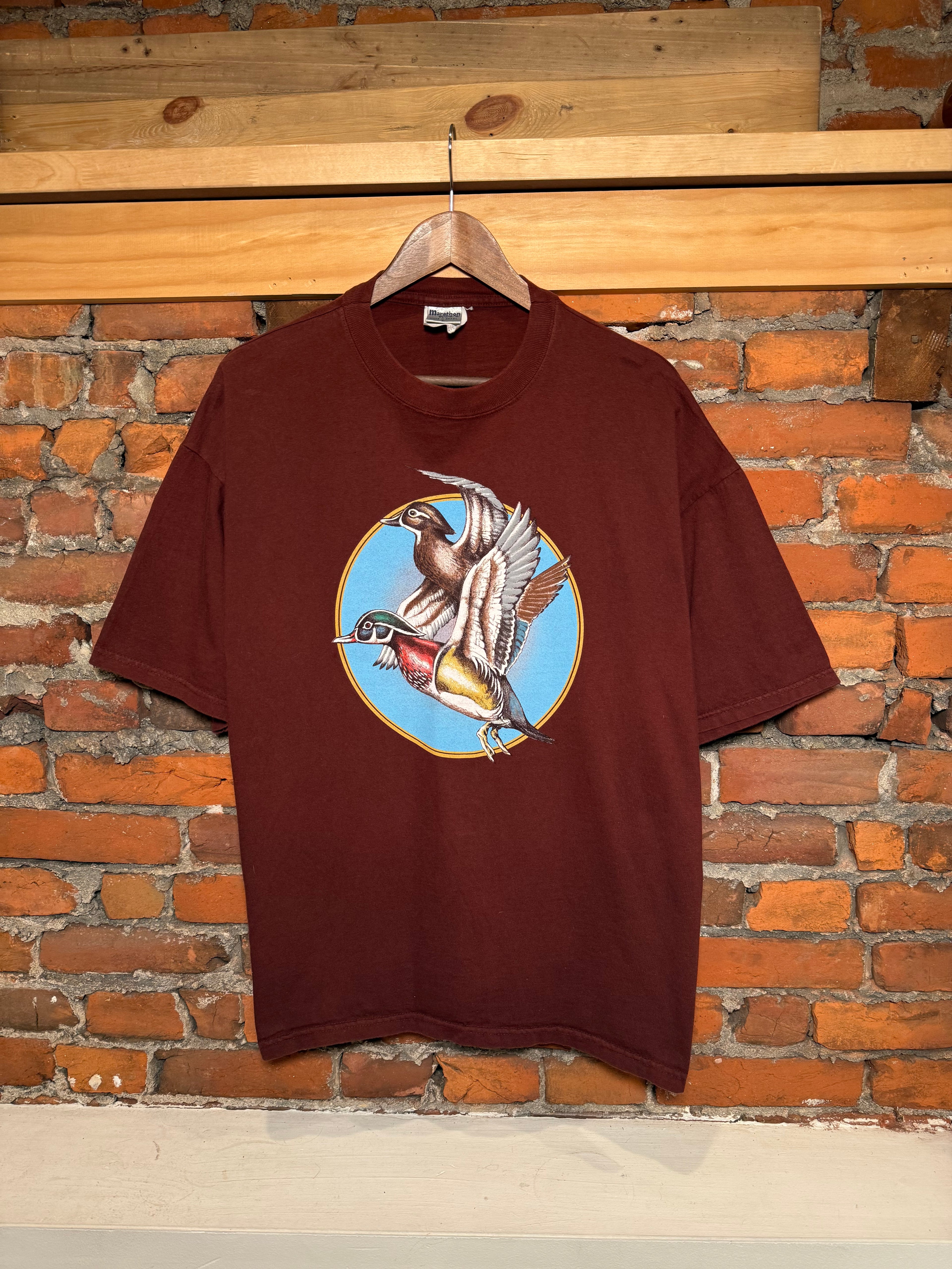 Vintage Maroon Ducks Heavyweight T-Shirt (XL)