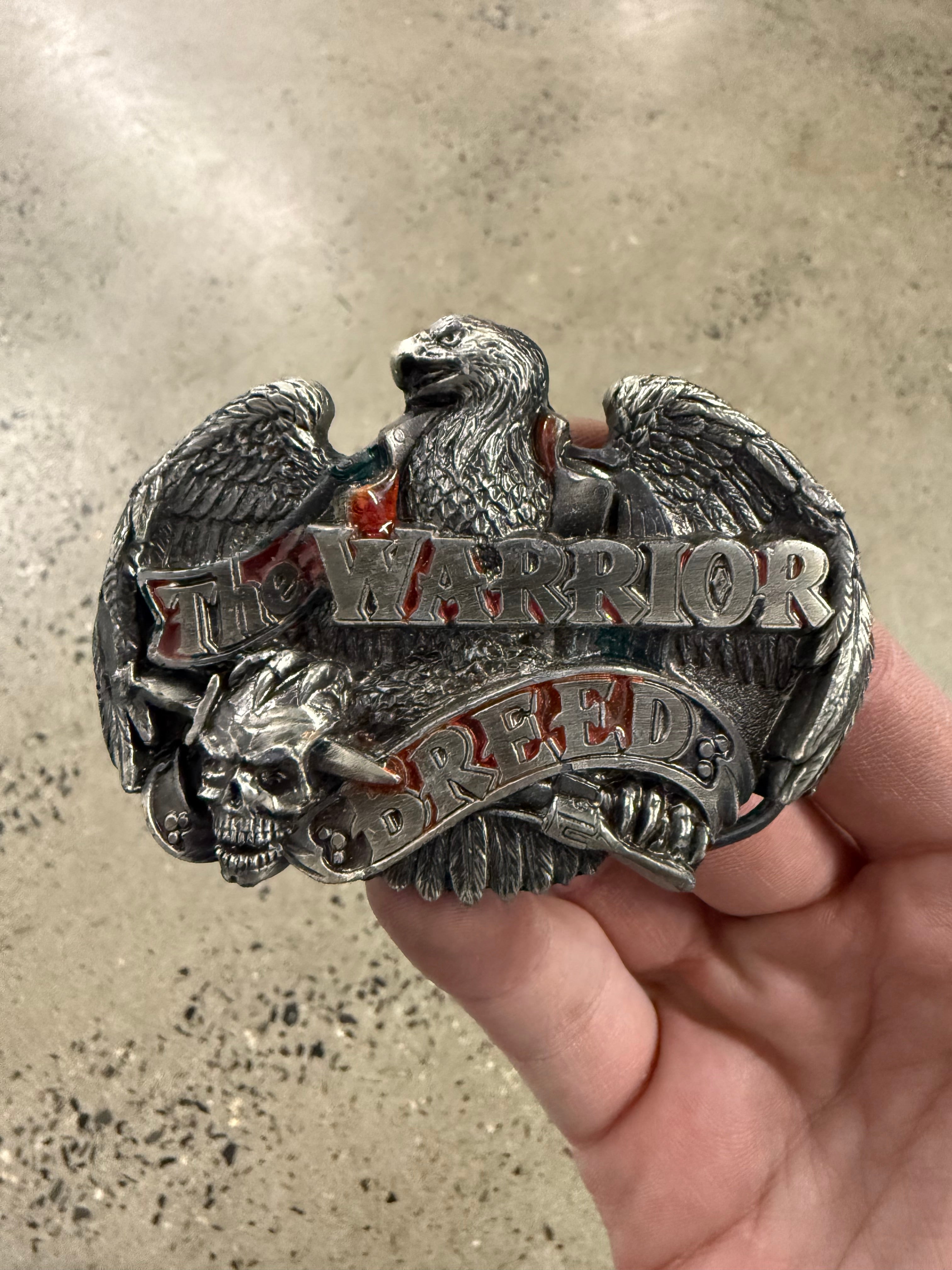 Vintage The Warrior Breed Belt Buckle