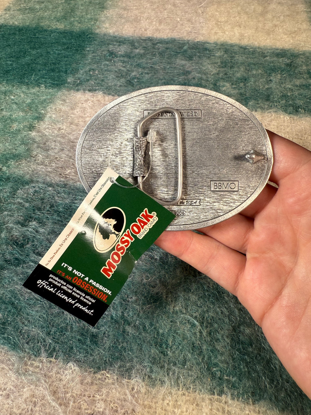 2006 Mossy Oak Camo Belt Buckle