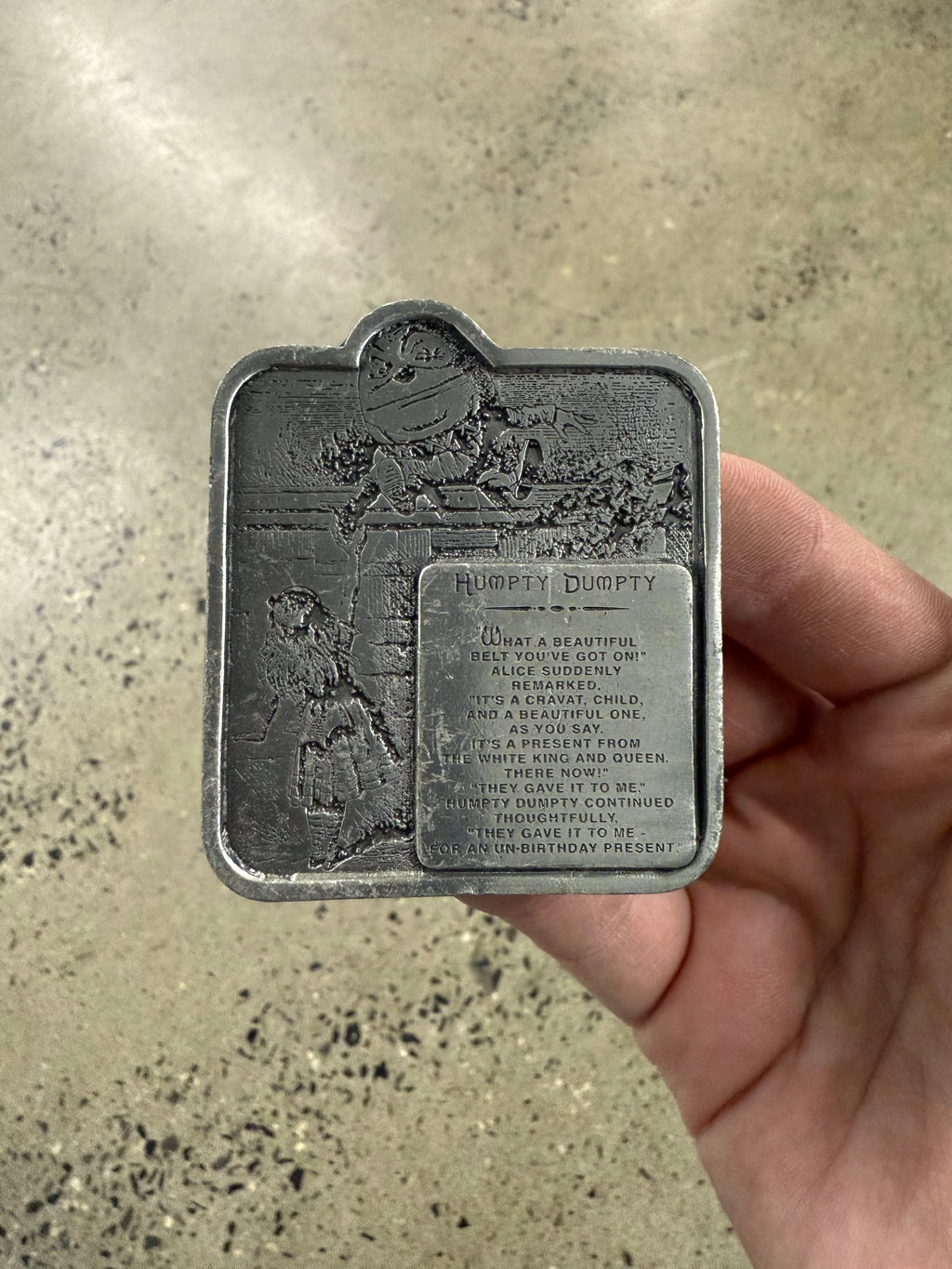 2000s Humpty Dumpty Belt Buckle