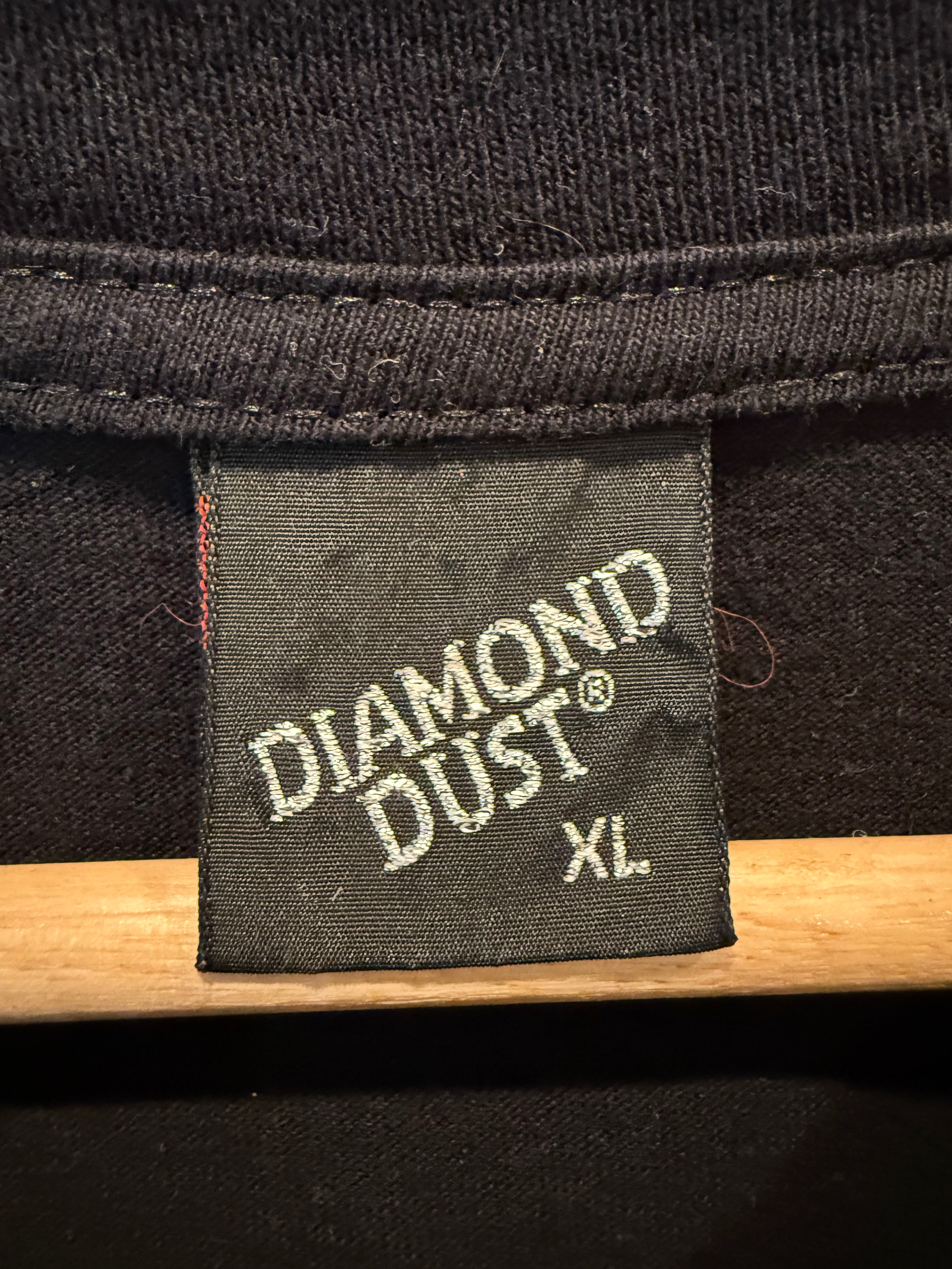 Vintage Diamond Dust Sparkling Gold Eagle Shirt (XL)