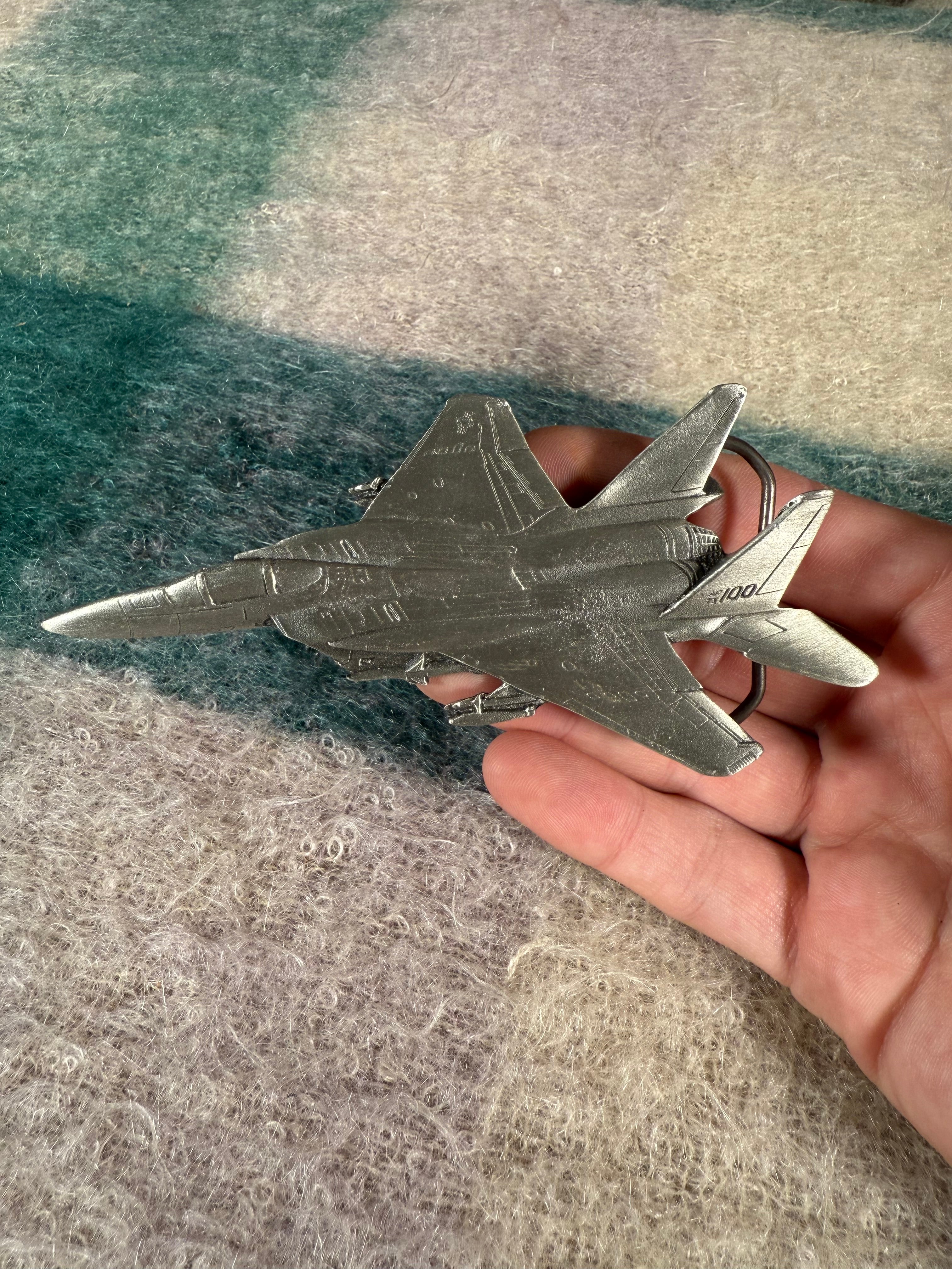 Vintage Fighter Jet Belt Buckle
