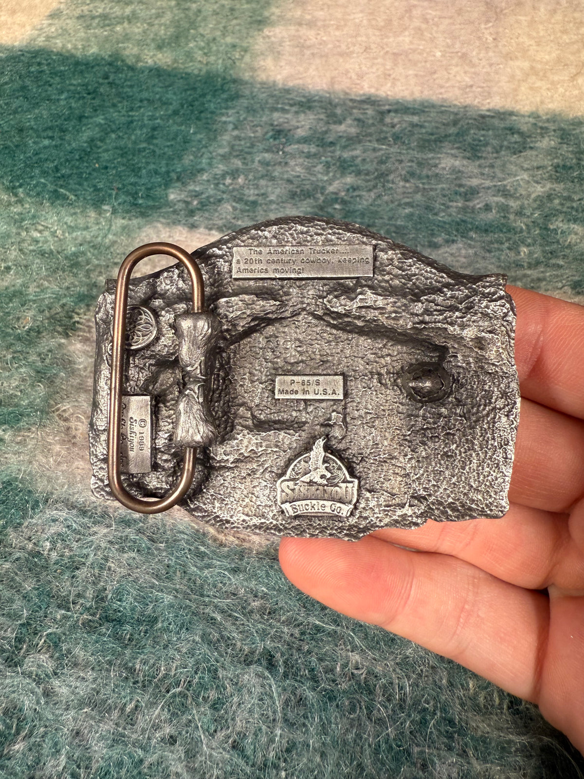Vintage American Trucker Bound for Glory Belt Buckle