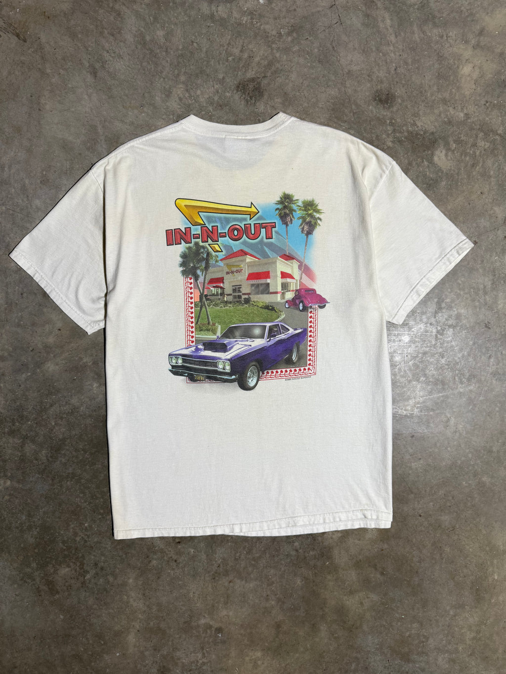 Vintage Early 2000s In N Out Burger Burger T-Shirt (XL)