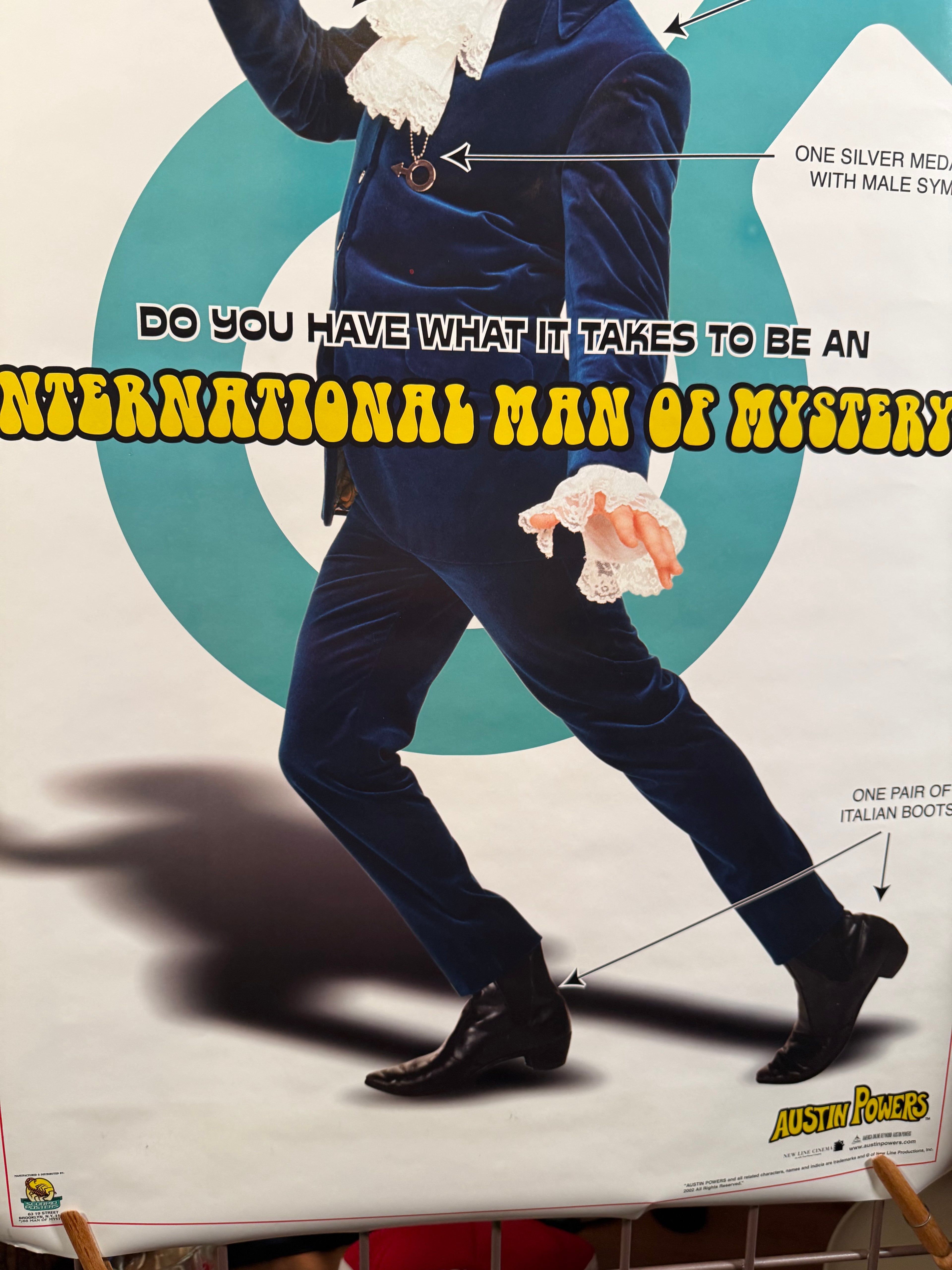 Vintage 2002 Austin Powers International Man of Mystery Poster