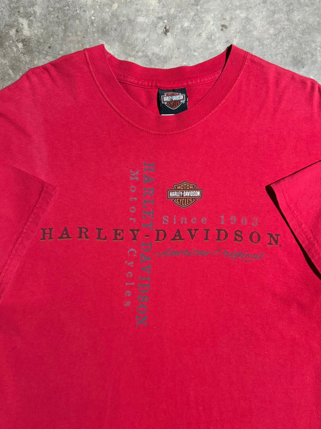 Vintage Harley Davidson Topeka Red Tee (XL)