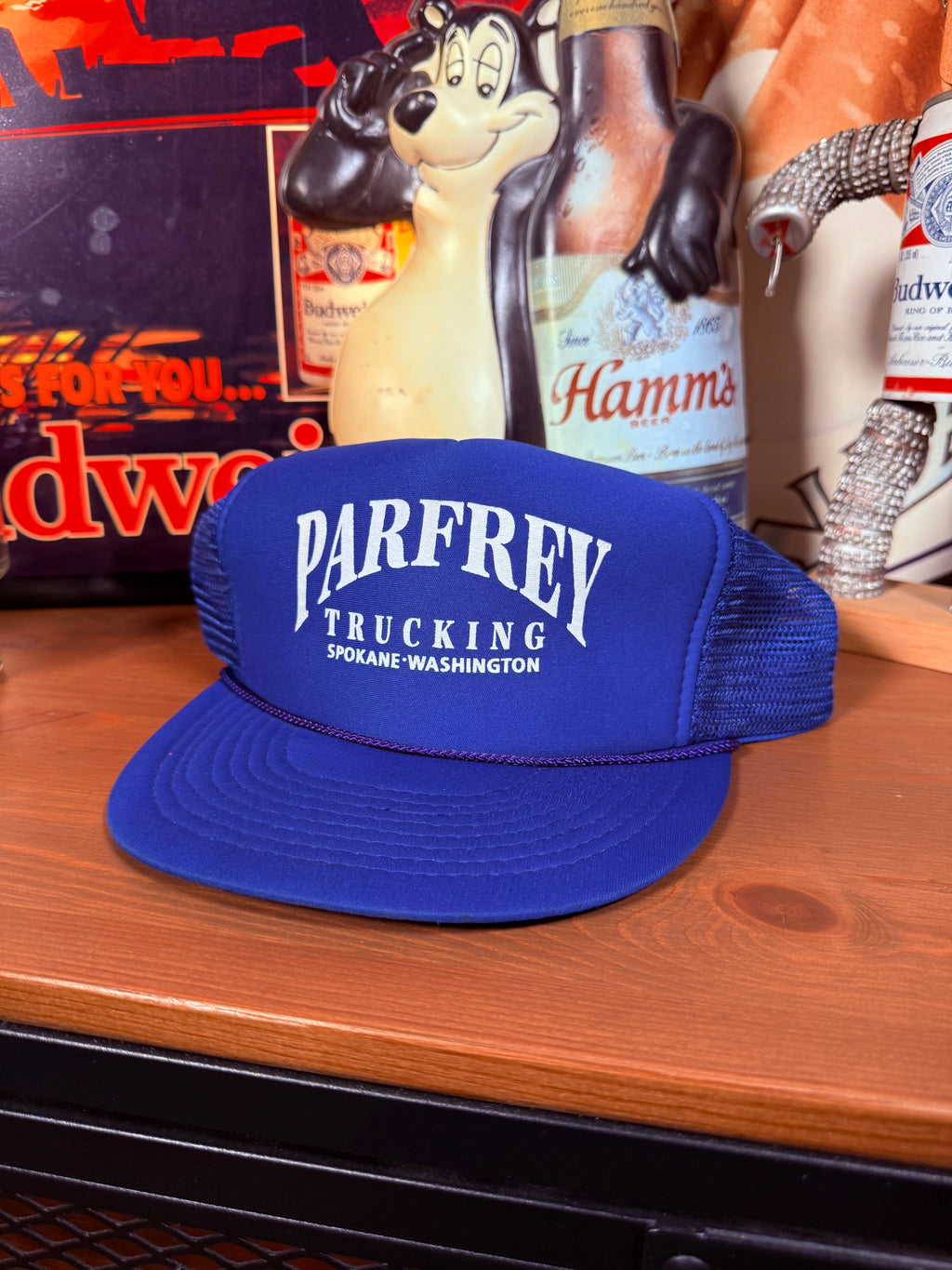 Vintage Parfrey Trucking Snapback Hat