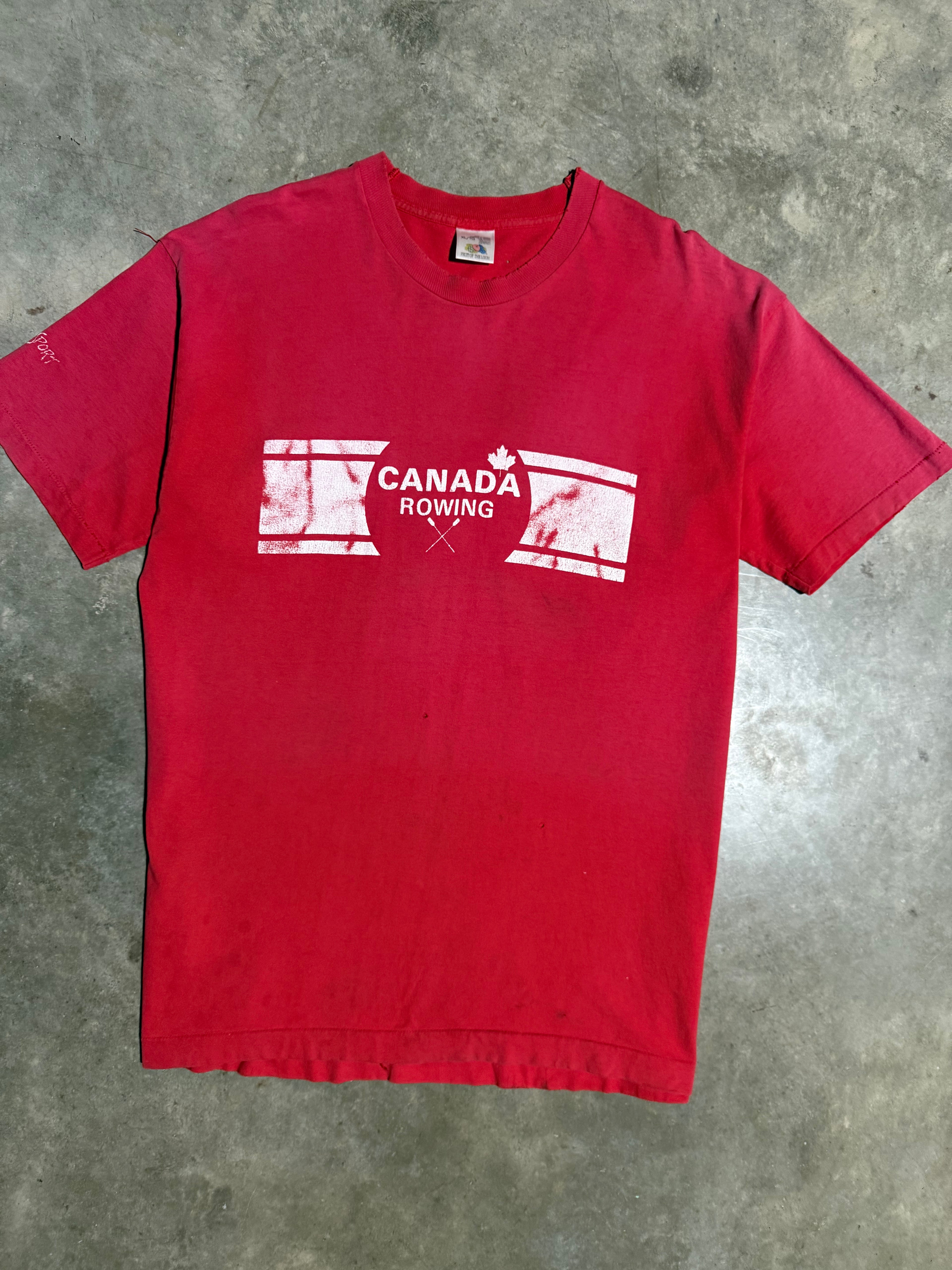 Vintage 90s Canada Rowing Double Sided Tee (XL)