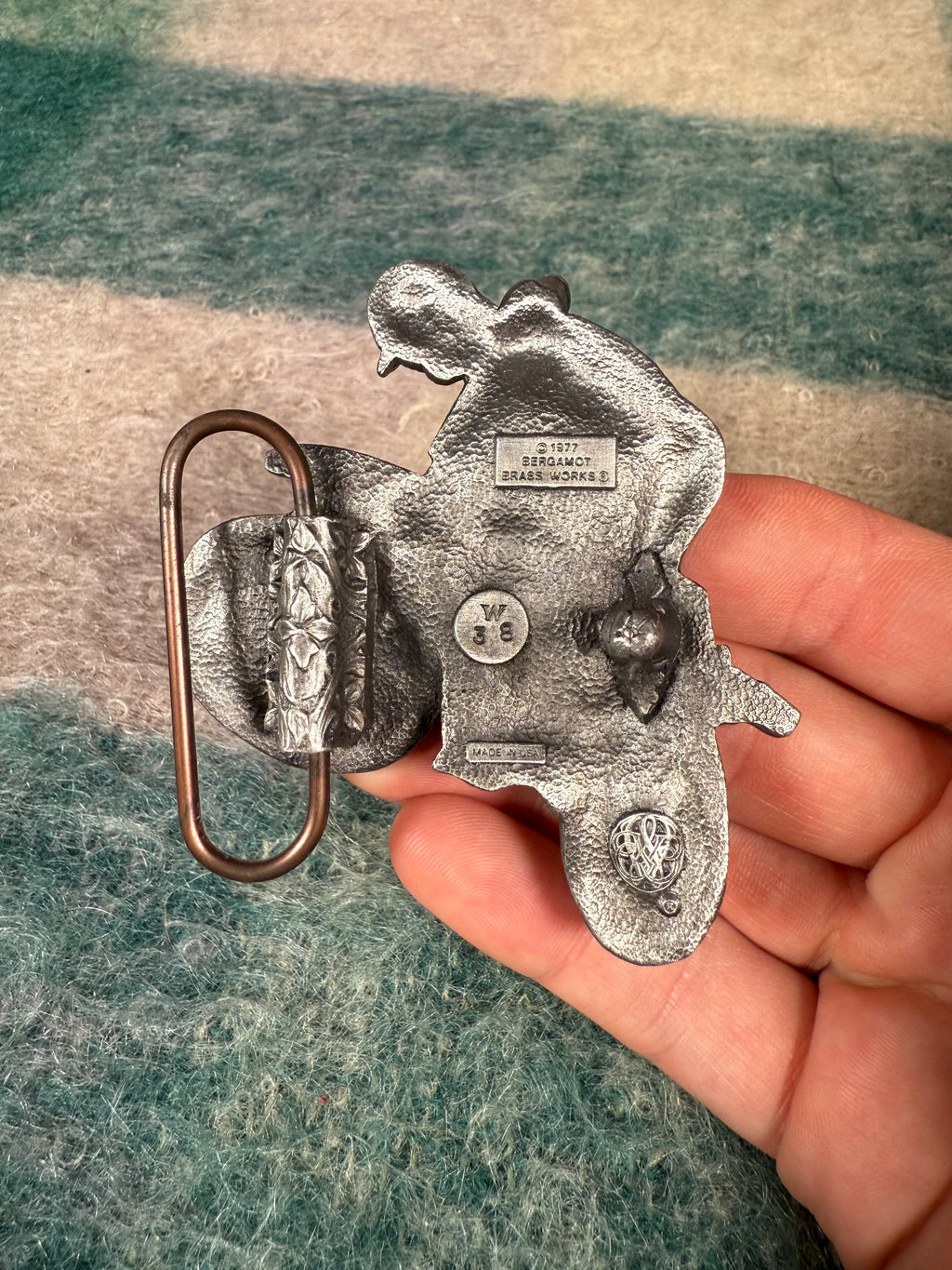 Vintage Dirt Bike 3D Belt Buckle