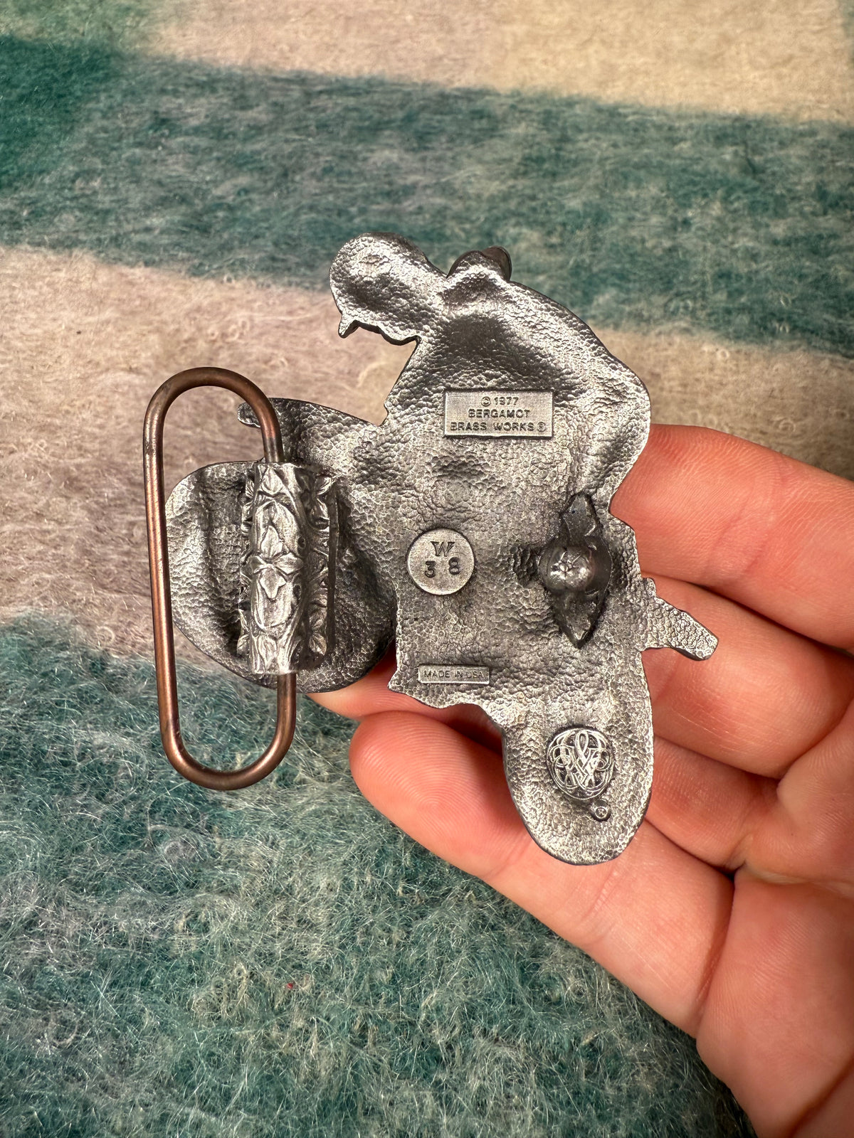 Vintage Dirt Bike 3D Belt Buckle