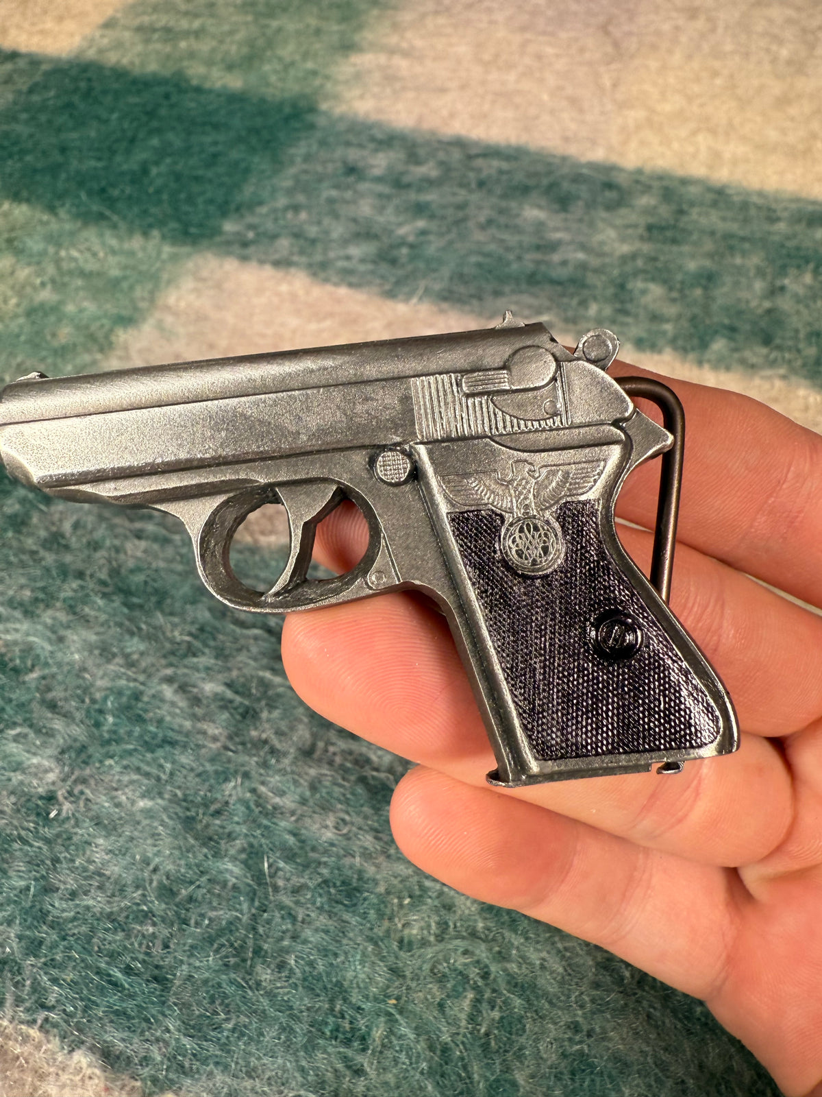 Vintage Handgun Belt Buckle