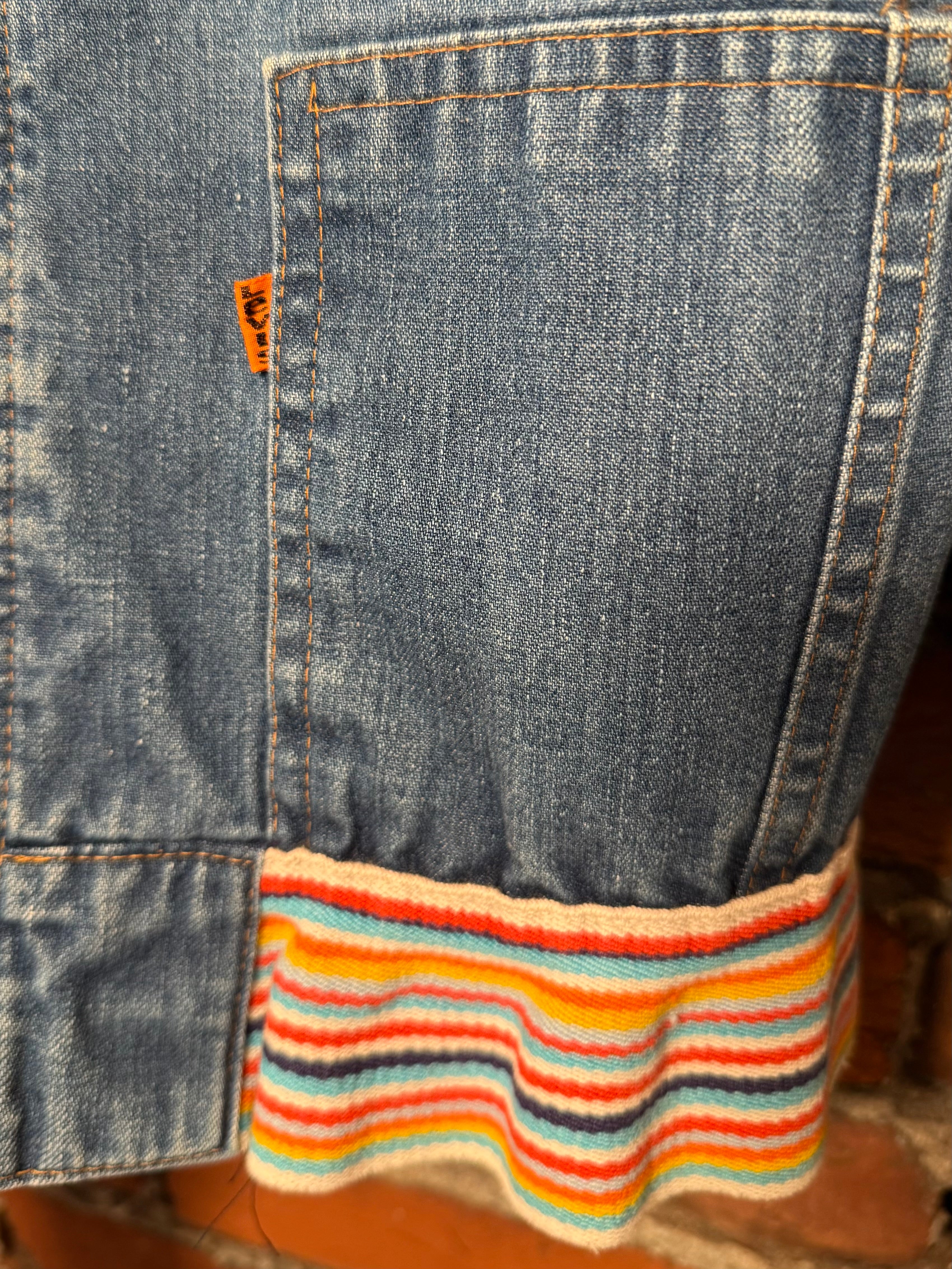 Vintage 70s Levi’s Orange Tab Western Stitched Jean Jacket (WS)(Flaw)