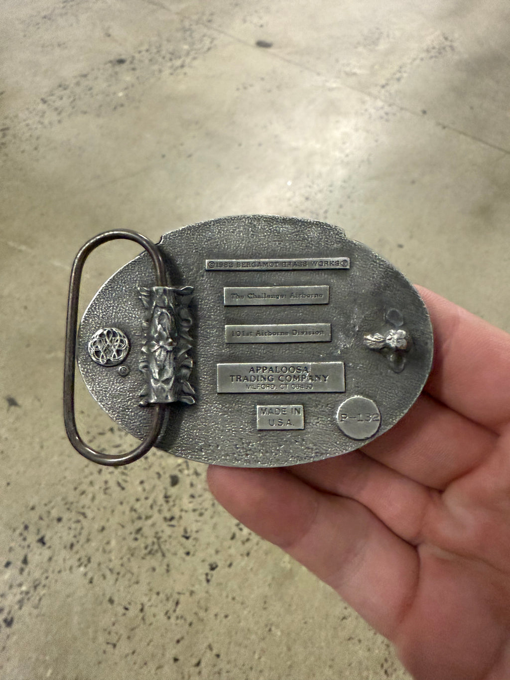 Vintage US Airborne Eagle Belt Buckle