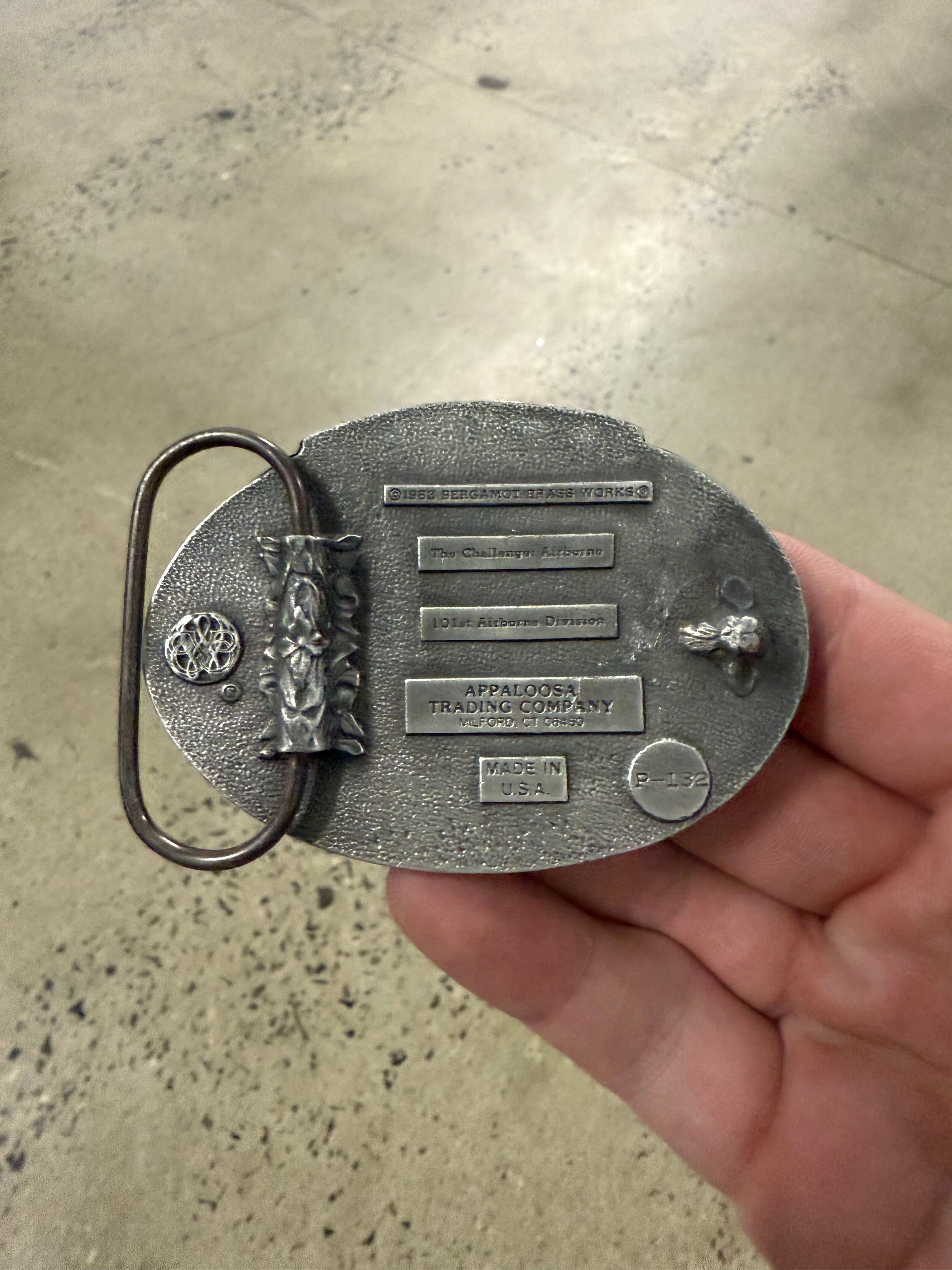 Vintage US Airborne Eagle Belt Buckle